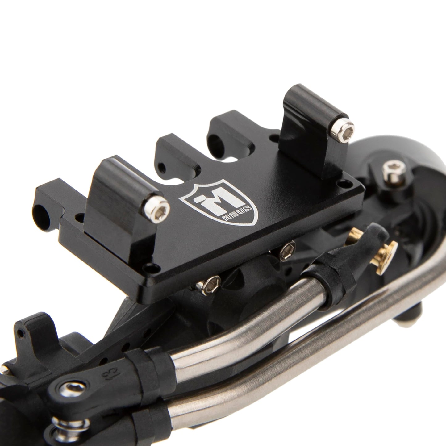 MEUS RACING Nylon SCX24 Axles with Isokinetic 3-Section CVD for Axial SCX24 C10 JLU Gladiator Bronco Deadbolt 1/24 RC Crawler, +5mm Widened and 52° Max. Steering Angle
