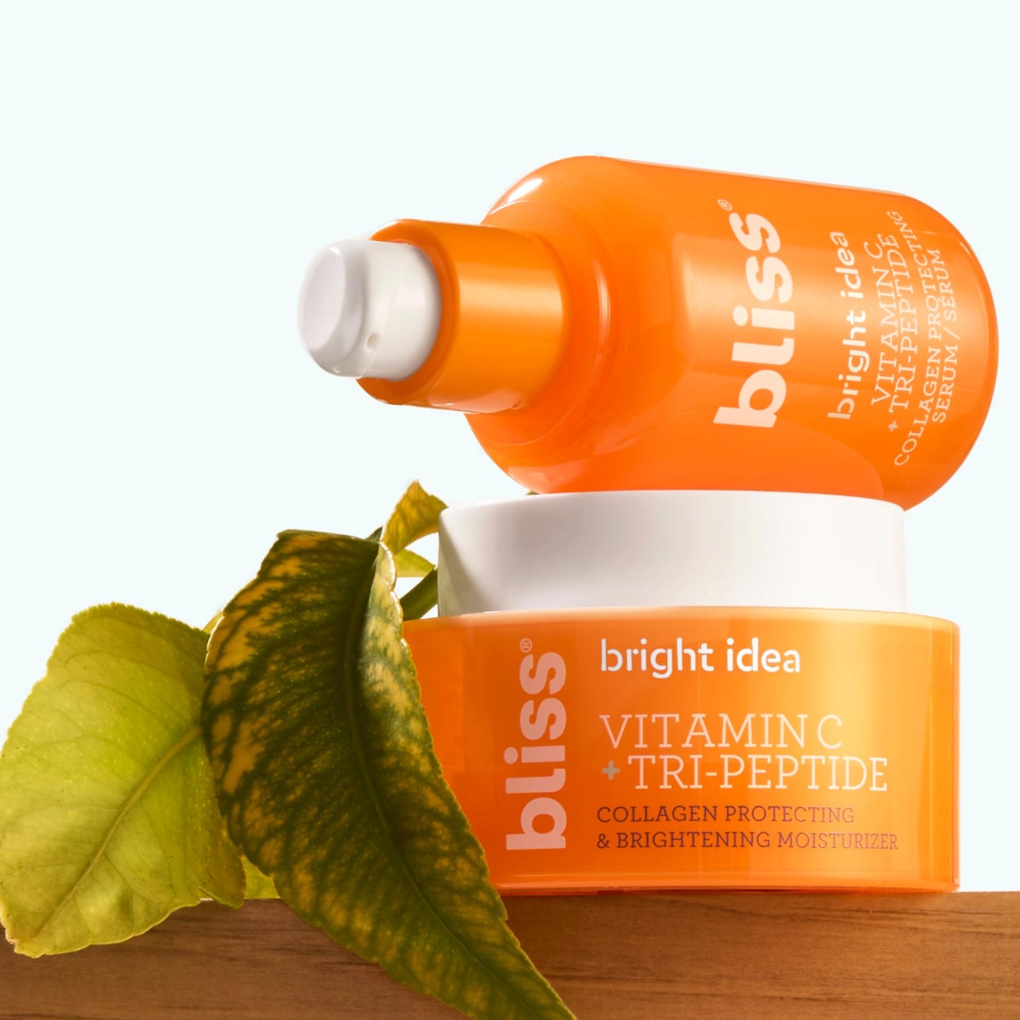 Bliss Brighten Up Moisturizer and Serum Duo - 1.7 Fl Oz - Brightening & Hydrating - All-Day Moisture, Daily Use - Clean - Vegan & Cruelty-Free