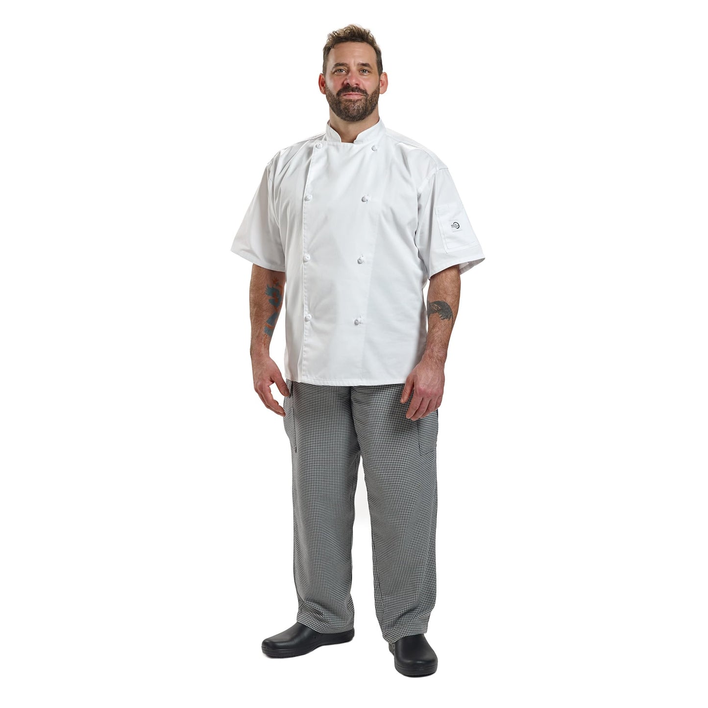 Mercer Culinary Unisex Adult Traditional Neck Chefs-jackets, White, Medium US