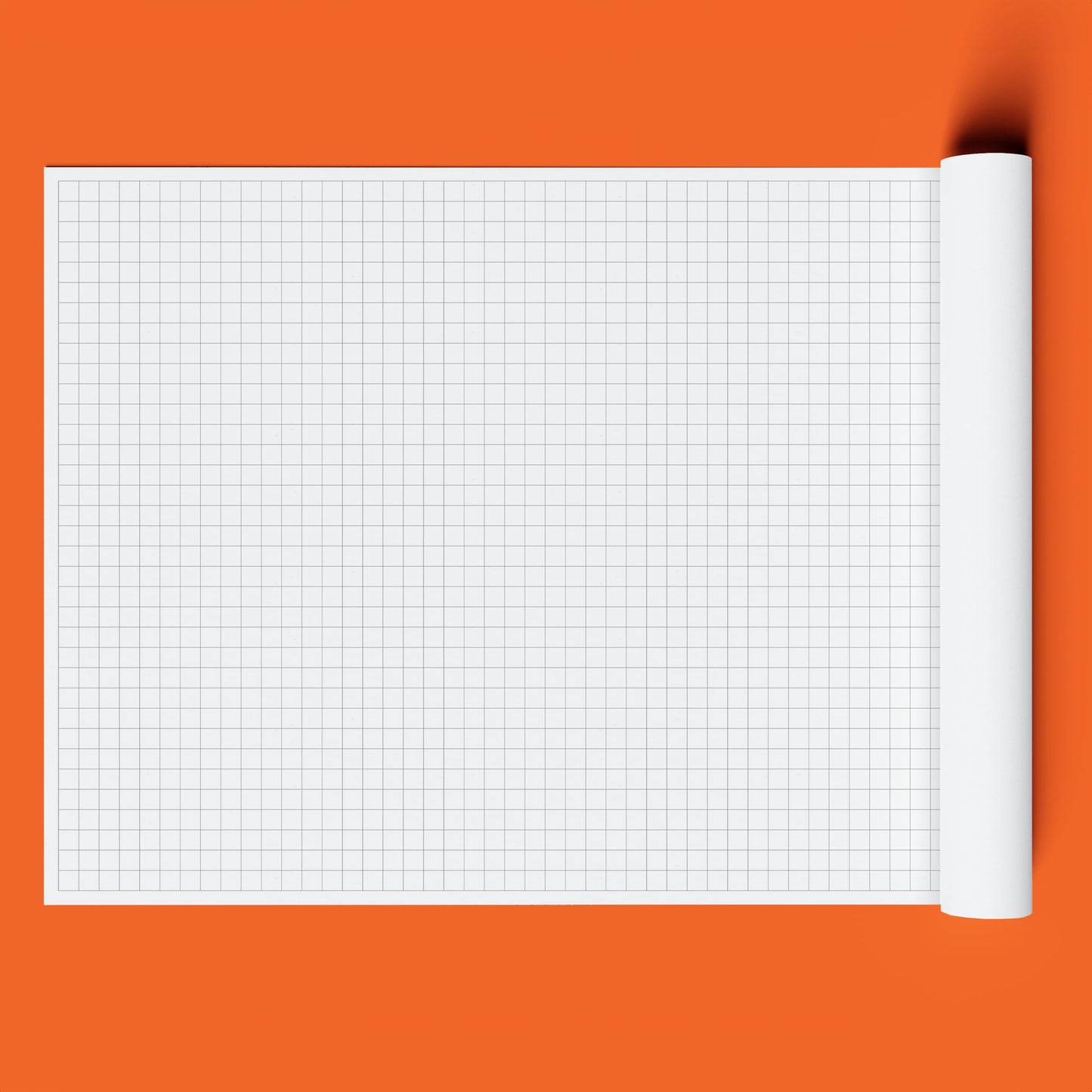 Geyer Instructional 1 Inch Graph Paper Roll – 36” x 100’ Black Grid, Large Format Blueprint Paper, 24 lb Bond for Classroom, STEM, Math & Design Projects