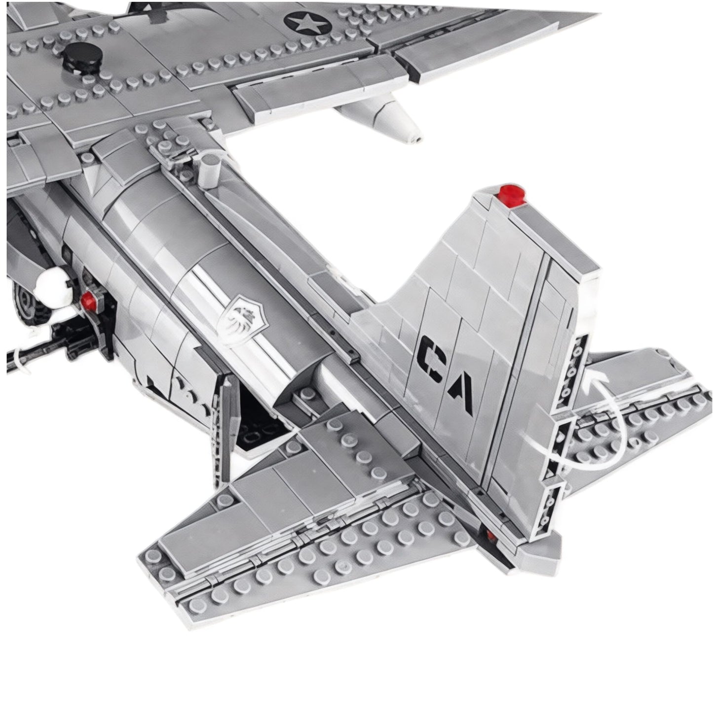General Jim's AC-130 Hercules Gunship Building Block Set – 1,713 Pieces – Detailed Ground-Attack Aircraft Model Bricks Set - Compatible with Major Brands