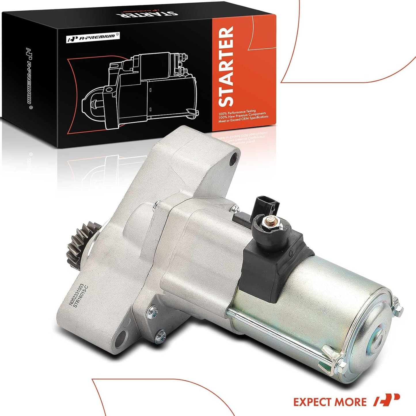 A-Premium Starter Motor Compatible with Honda Pilot 2016, Odyssey 2018-2019, Ridgeline 2020-2021, Passport 2019-2021 & Acura MDX 2016-2020, 3.5L, 12V 1.8KW 16-Teeth CW