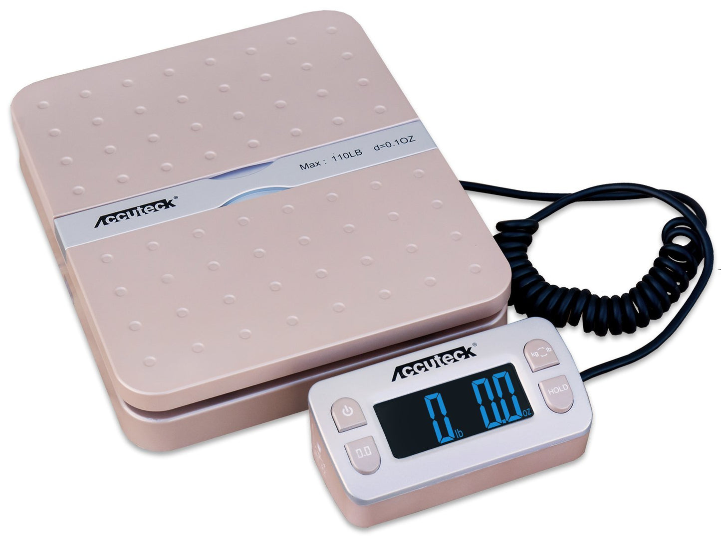 Accuteck ShipPro W-8580 110lbs x 0.1 oz Gold Digital Shipping Postal Scale, Limited Edition