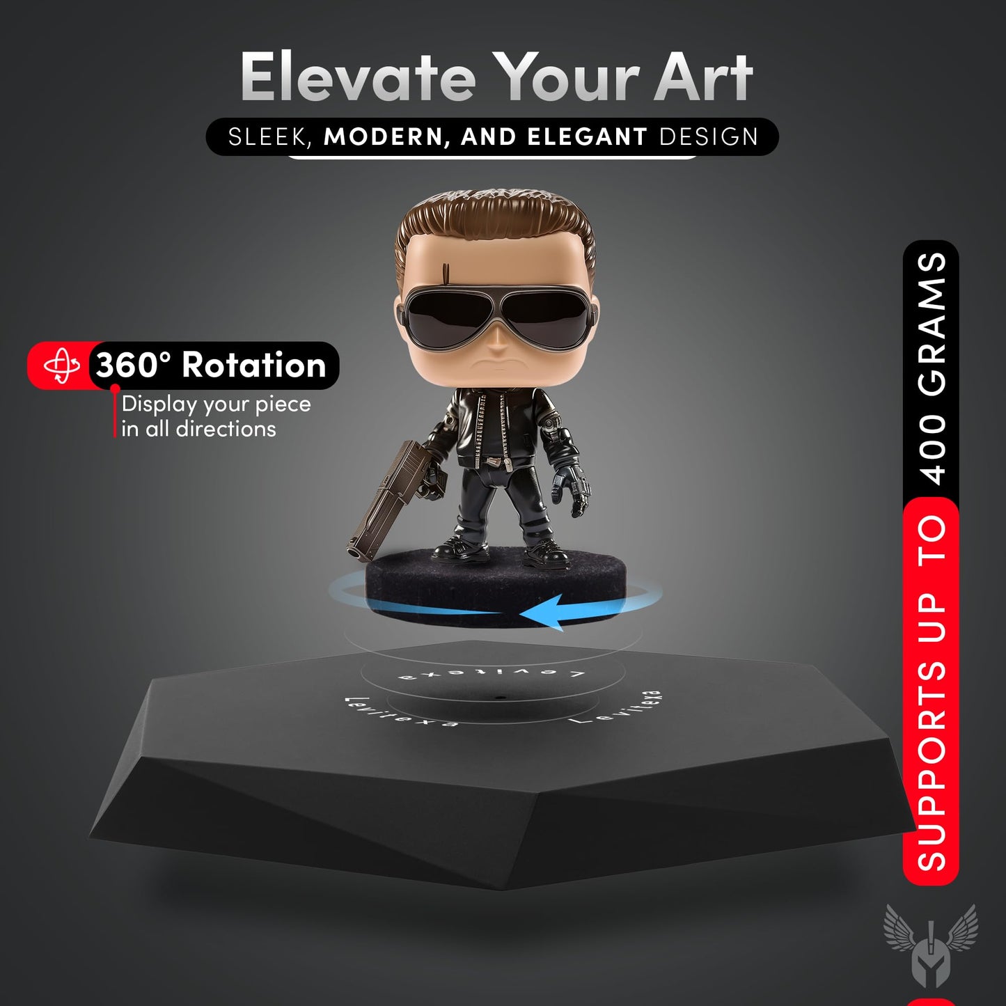 Levitexa Nimbus Levitating Display - Floating Display, Levitating Display Stand, Levitating Decor, Magnetic Display, Magnetic Levitation for Figures and Toys