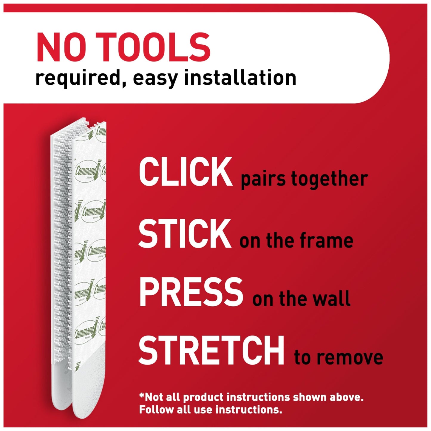 Command 15 lb Large 120 Pairs Picture Hanging Strips (240 Strips), Damage-Free Hangers for Picture Frames, No Tools Required, Great for Home Room Wall Decor, White Adhesive
