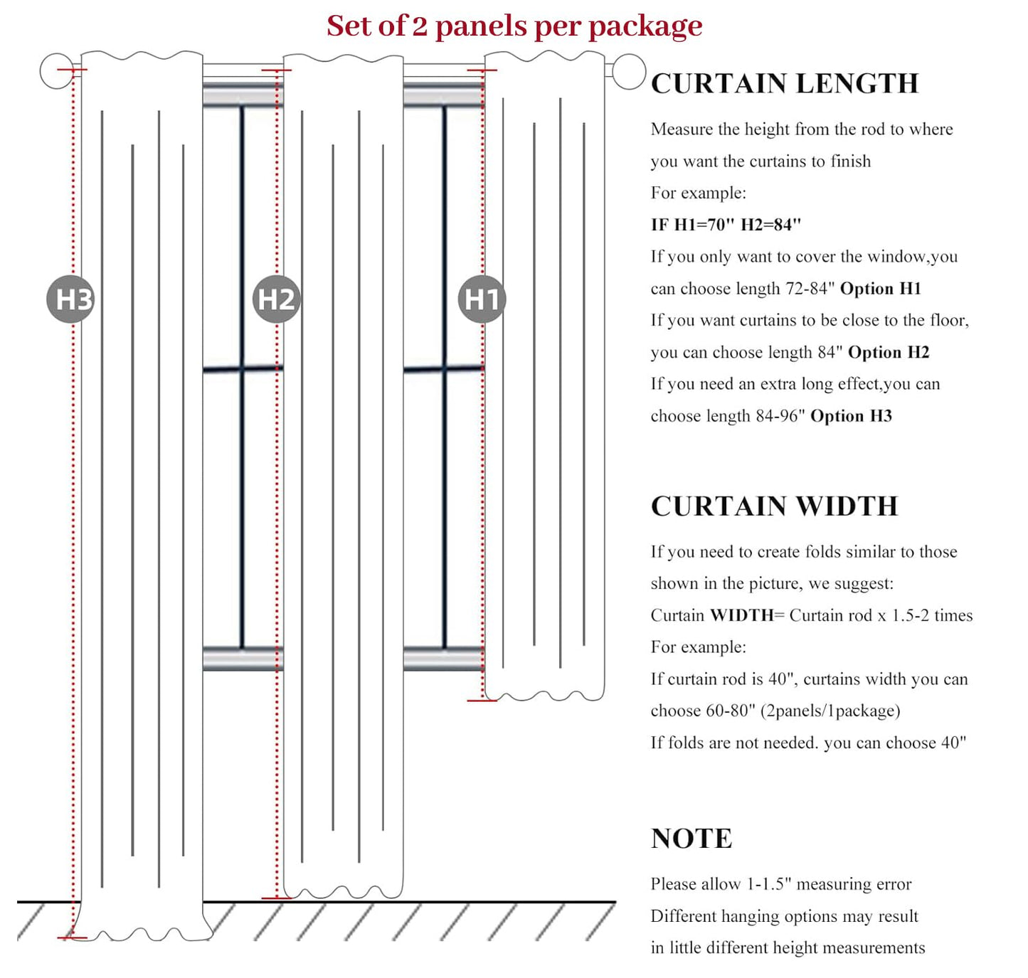 QJmydeco Black Out 96 Inch Long Boho Curtains 2 Panel Set, Farmhouse Curtains for Living Room Darkening/Thermal/Noise Reduction Textured Flax Linen Drape 8ft Hook&Ring Included Birch Off White 50"x96"