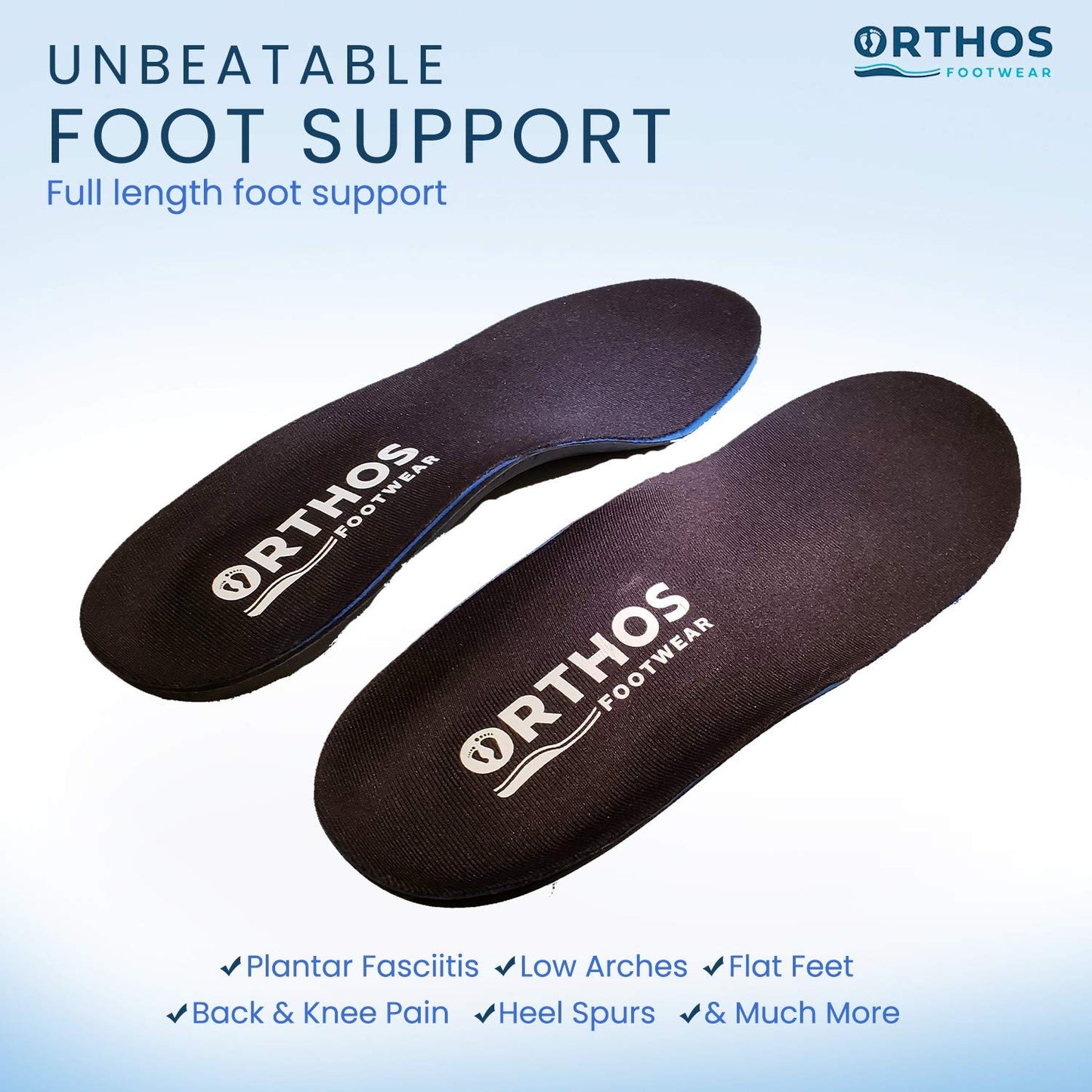ORTHOS Footwear Shearling Orthotic Insoles - Inserts W/Arc Size: B - Womens 6 / Mens 5