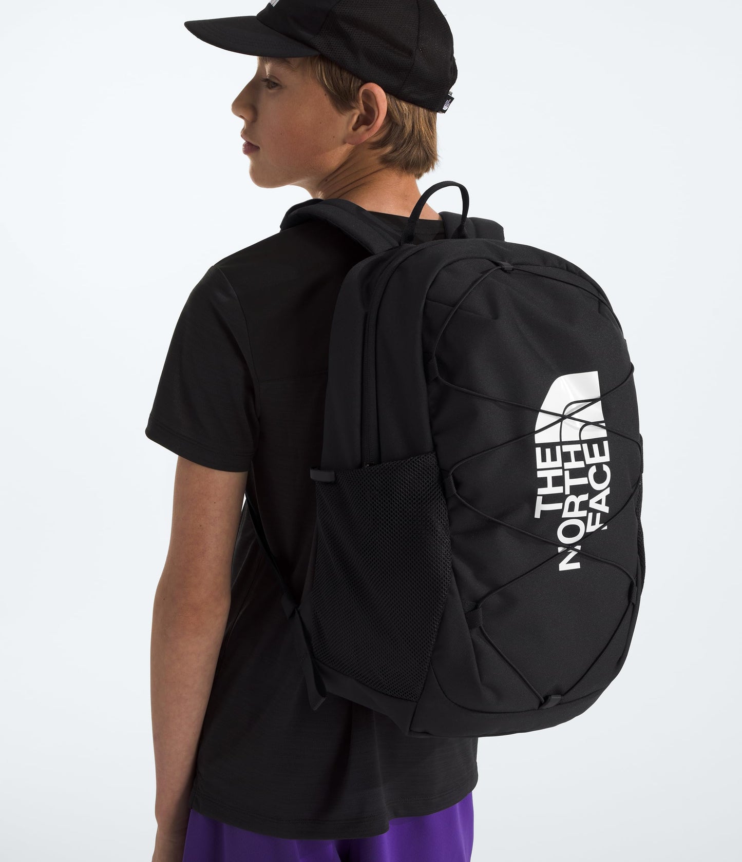 The North Face Kids' Court Jester Backpack - Water-Repellent Travel Bag, Spacious Main Compartment, for Tweens/Young Teens, TNF Black, One Size