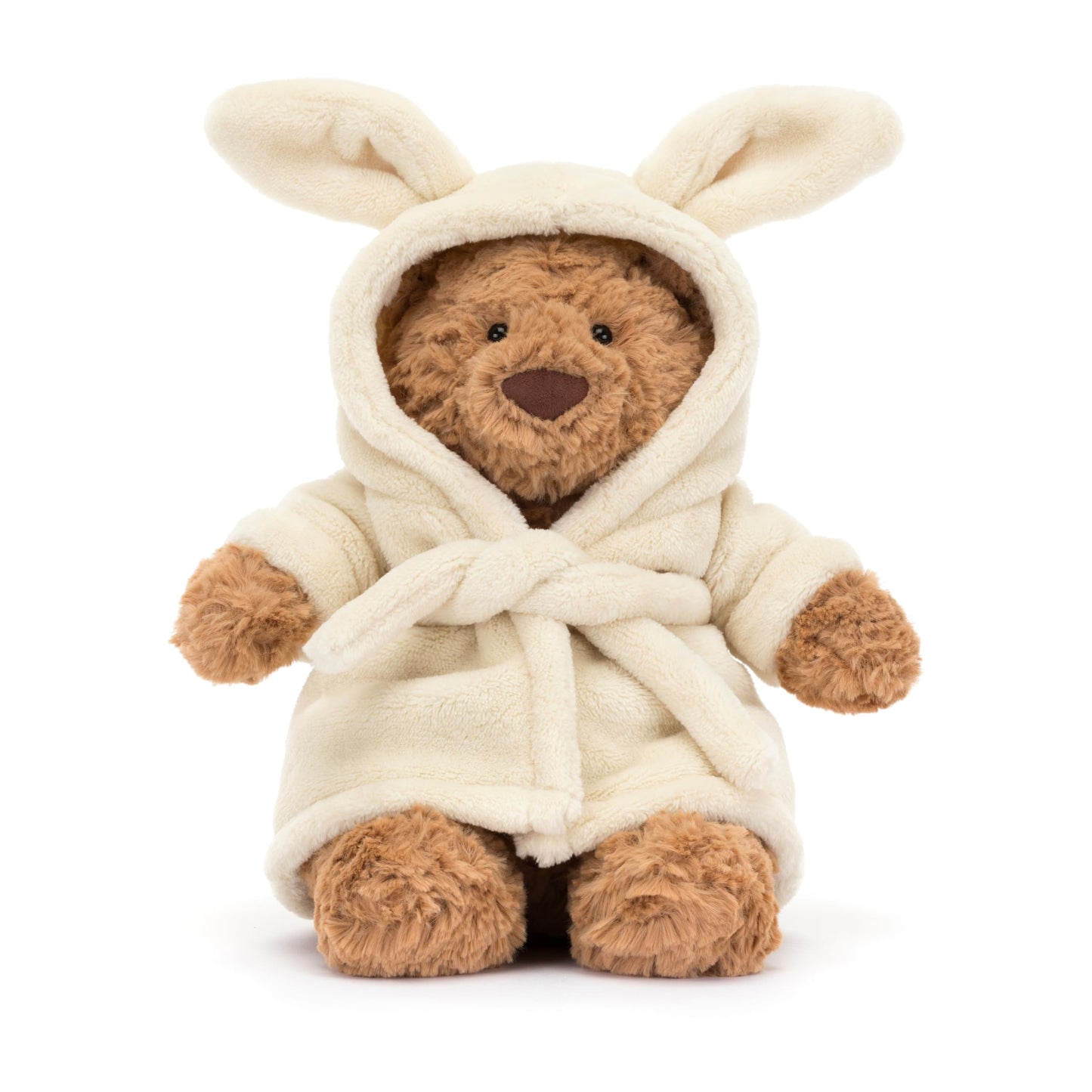 Jellycat Bartholomew Bear with Bathrobe Stuffed Animal Plush