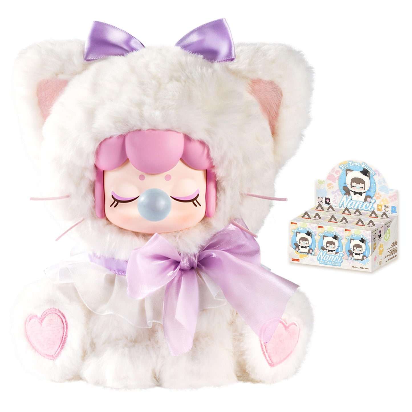 Rolife Nanci Blind Box Plush Cat Afternoon Tea Series, 1PC Random Cute Design Plush Toy, Creative Collectible Toys for Birthday/Christmas Holiday