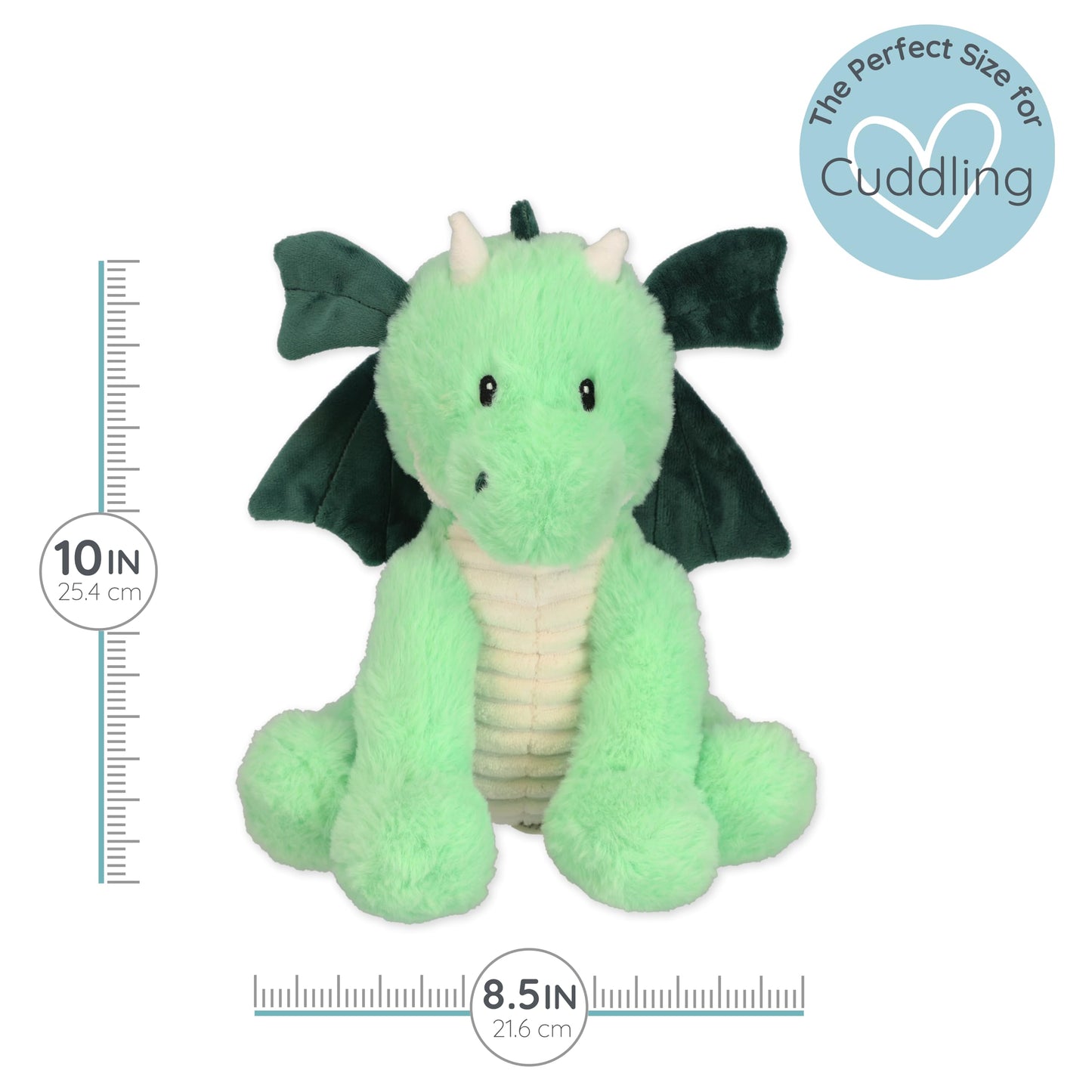 Daniel Dragon - Microwavable & Weighted Plush Stuffed Animal - Heated Plushie for Warmth - Cute, Soft, Cozy Toy for Adults & Children (Boys, Girls, & Toddlers) by Warm Pals