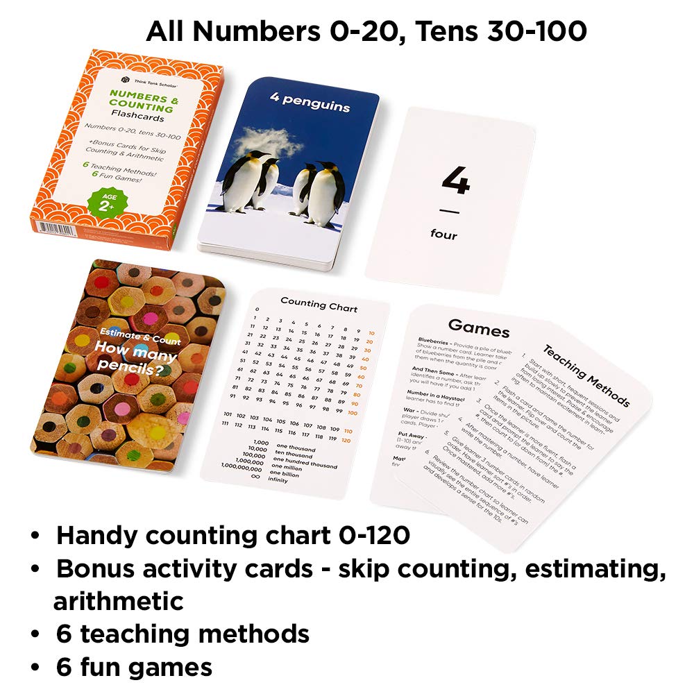 Preschool Flash Cards Learning Bundle - Alphabet, Numbers, Colors, Shapes, First Words, & Rhyming for Toddlers Ages 2-6