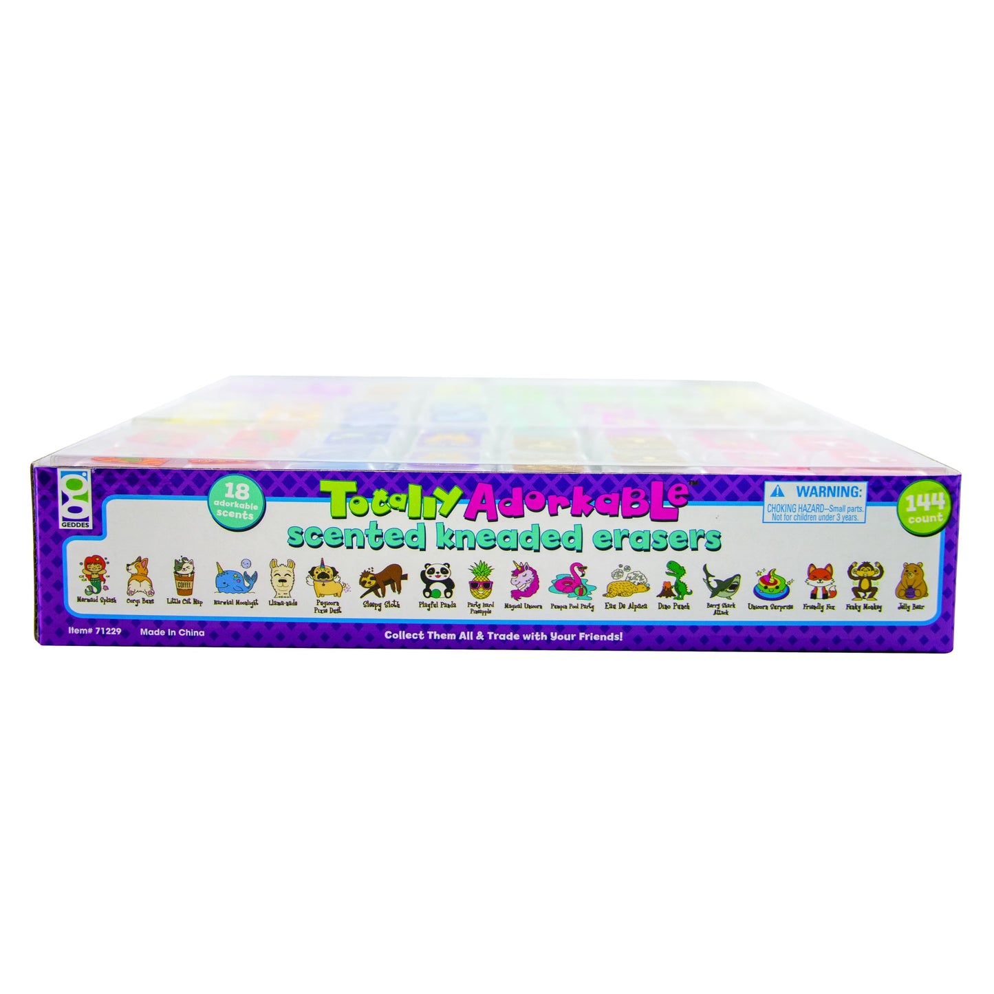 Raymond Geddes Totally Adorkable Scented Kneaded Erasers for Kids (Pack of 144)