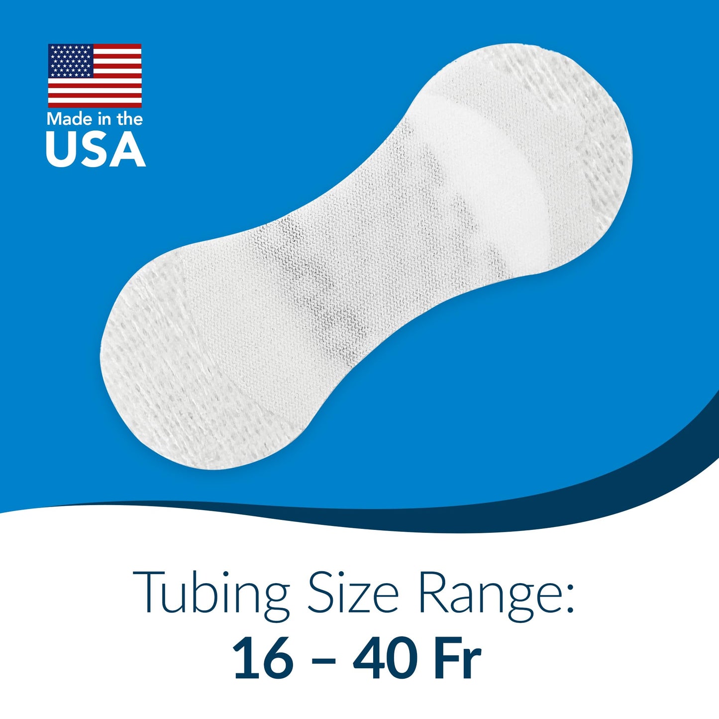 TIDI 3300MWA-10PK Grip-Lok Medium-Wide CVC, PICC & Drain Securement Device ― Pack of 10 ― White ― Flexible Material ― Low-Profile Design for Comfort― Home Healthcare ― FSA Eligible Medical Supplies