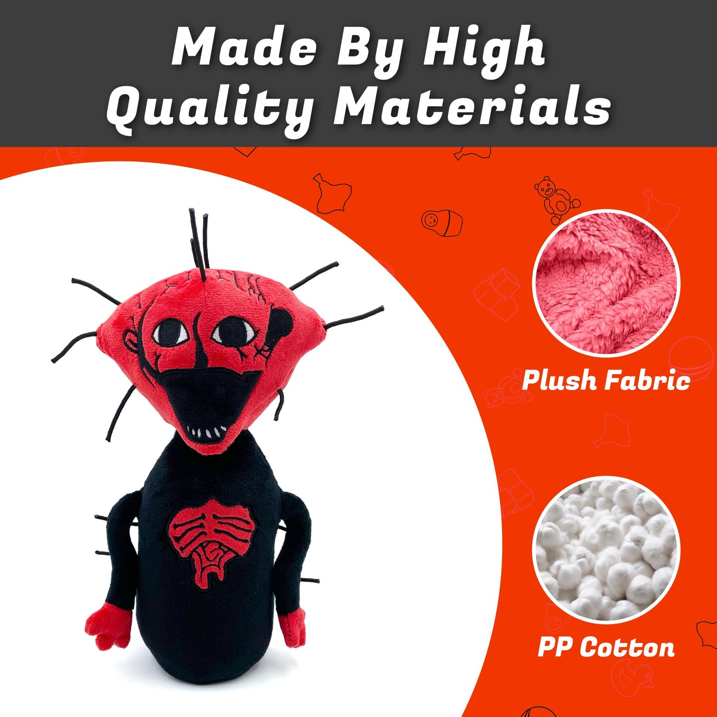 Adenzai The Boiled One Plush Toy, Unique Horror Game Peripherals The Boiled One Stuffed Animals Plushies Doll Home Decor, Beautifully Horror Gift for Game Fans and Lovers(9.8 inch)
