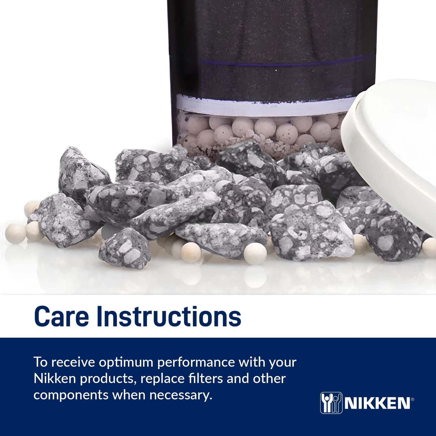 Nikken PiMag Aqua Pour Mineral Stones 1386 - Replacement for PiMag Aqua Pour System 1360 - Perfect for Reduction of Aesthetic Chlorine and Aesthetic Chloramine