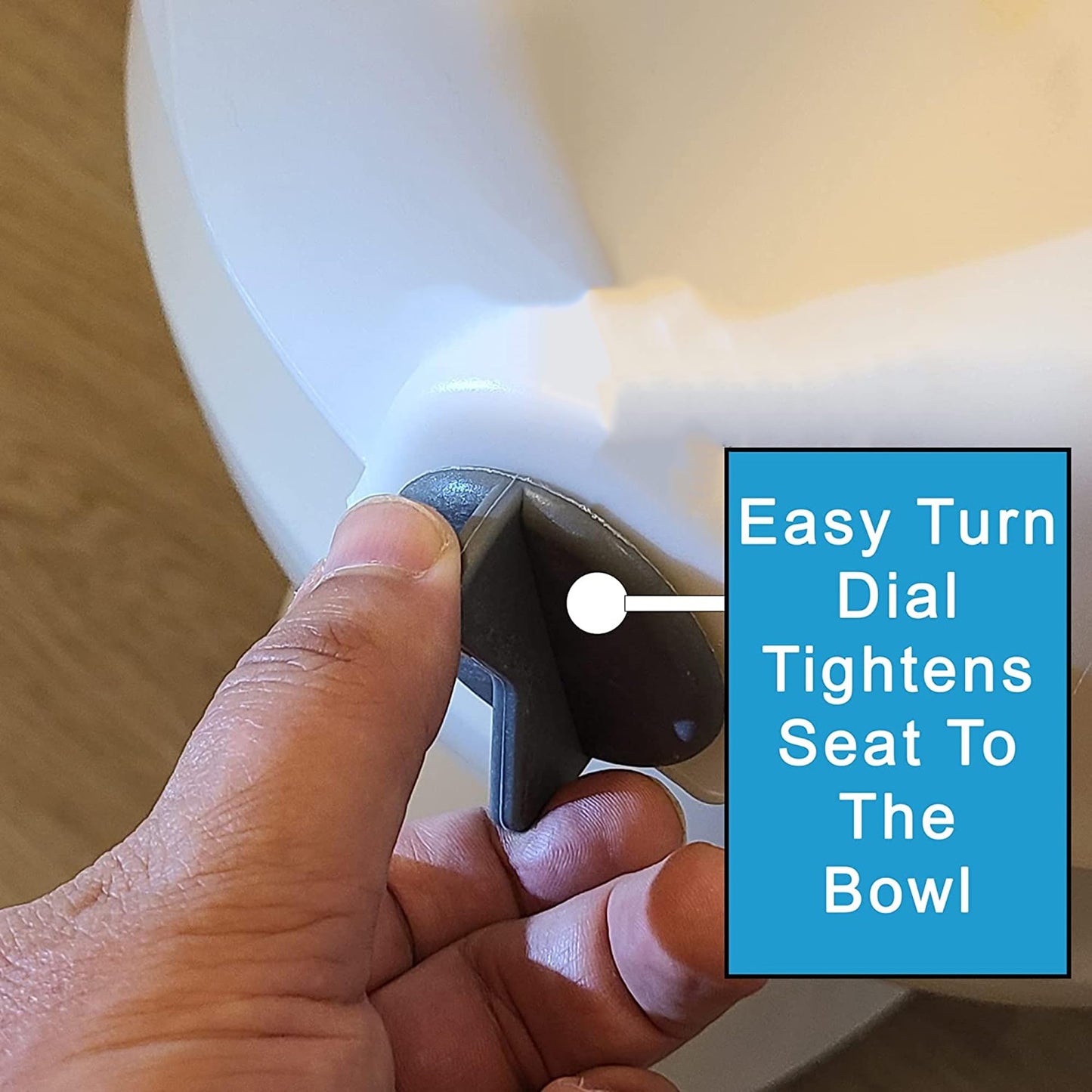 ProBasics E-Z Lock Raised Toilet Seat with Handles, 4.5" Toilet Seat Riser with Arms, Fits Most Elongated and Round Toilets, Handicap Toilet Seat, Elevated Toilet Seat, Handicap Toilet Seat - White