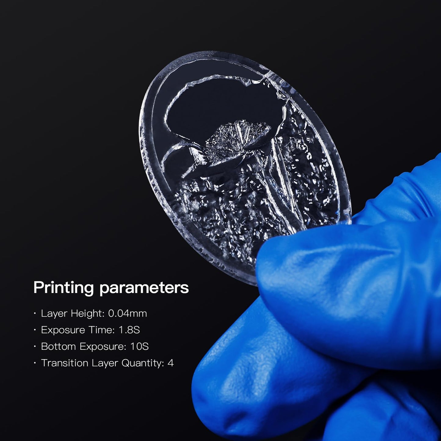 NOVA3D Ultra Clear Water Washable 3D Printer Resin High Precision 405nm LCD UV Fast Curing 3D Printing Resin for LCD DLP Resin 3D Printers, Resist Yellowing ＆ Low Odor (Ultra Clear, 1kg)