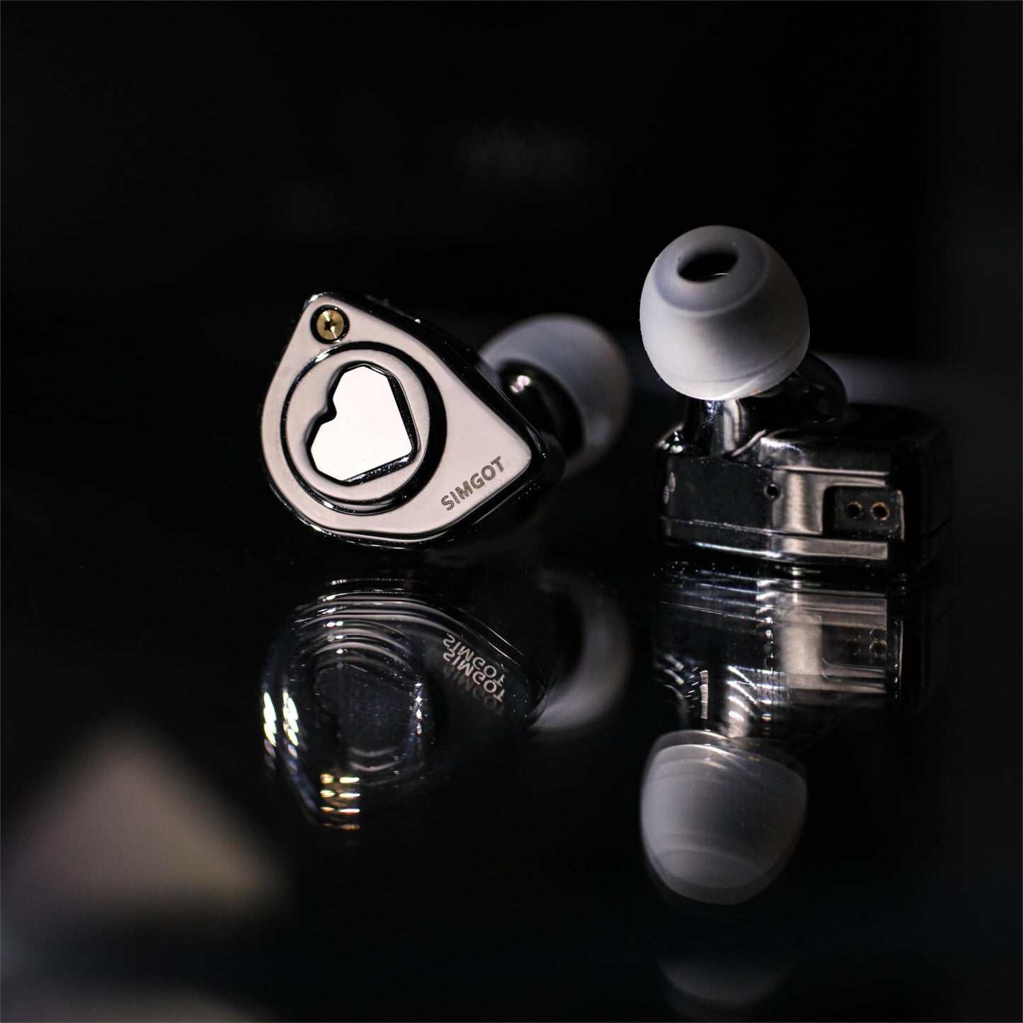 Linsoul SIMGOT EW300 1DD+1Planar+1PZT Hybrid Driver in Ear Monitor, Wired Earbuds IEM, Gaming Earbuds with Detachable Nozzles, Silver-Plated OFC IEM Cable for Audiophile Musician (Standard Edition)