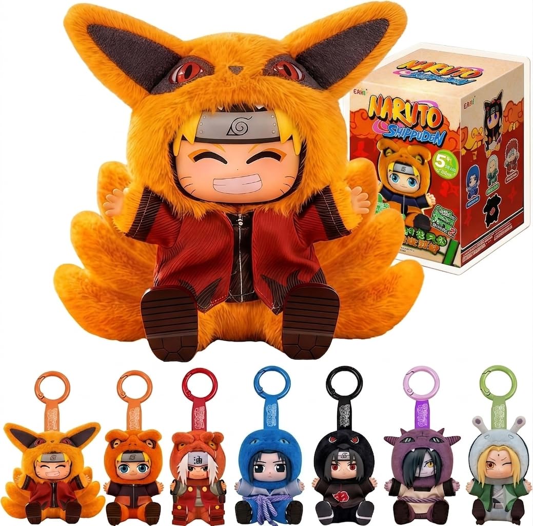 ABYSTYLE Naruto Shippuden Blind Box Collectible Plush – Official Anime Mystery Plush Toy – Soft & Cuddly Mini Plush for Fans and Collectors