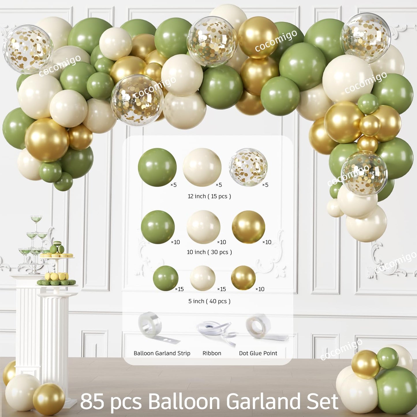 cocomigo 244 PCS Camp Bachelorette Decorations, Hassle-Free One-Stop Set for 25 Guests, With Balloon, Banner, Photo Props, Tattoos, Plates and Napkins, Easy Setup for Camp Bachelorette Party