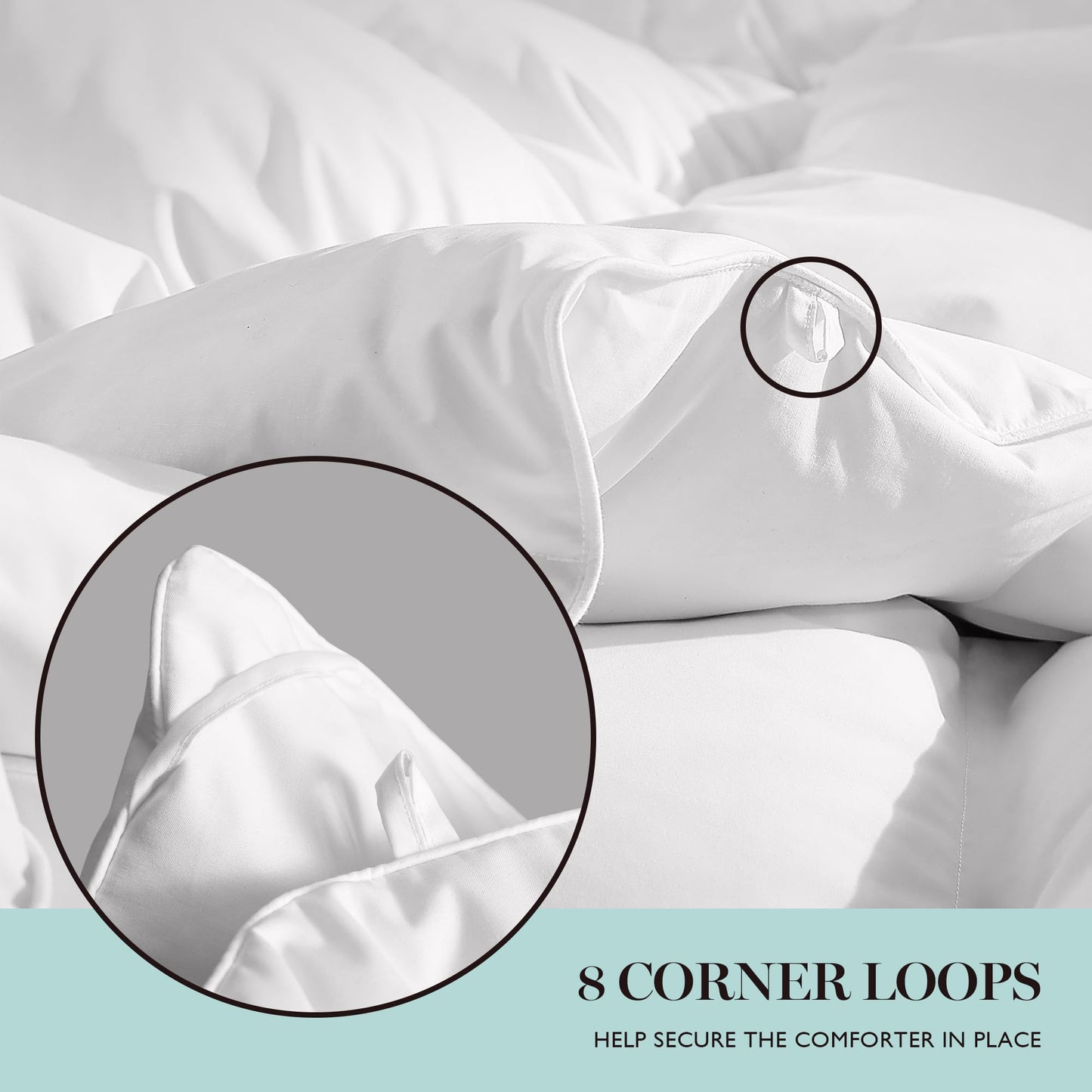 Martha Stewart Luxurious Goose Feathers Down Fiber Comforter Twin Size 100% Cotton Duvet Insert, Hotel Quality Hypoallergenic Comforter, 38 oz Light Warmth 68 x 90 Inch White