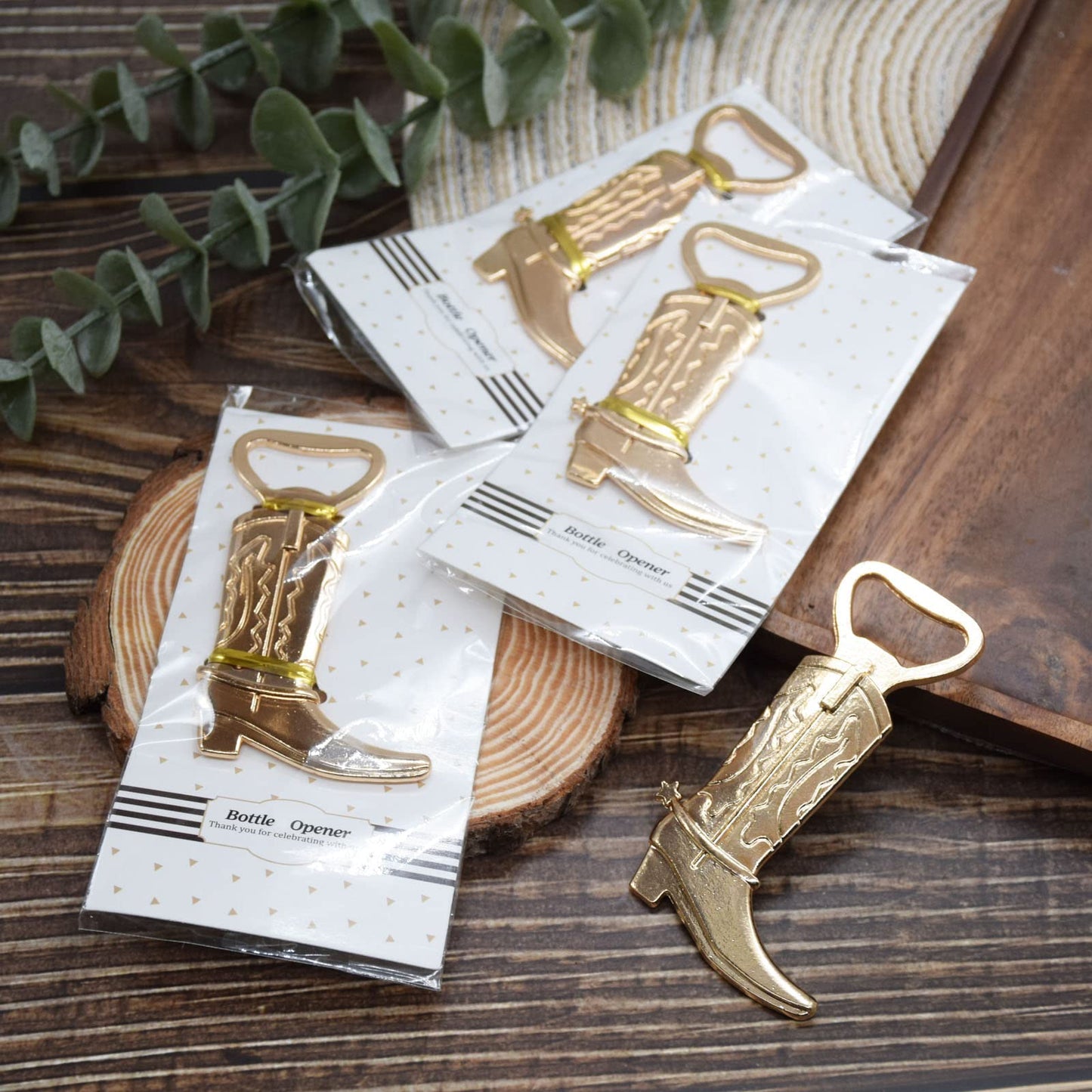 50 Pieces Cowboy Boot Bottle Openers Baby Shower Bottle Opener Favors for Guest Wedding Favors Quinceanera Party Favors Bridal Shower Favors for Guests Birthday Gender Reveal Party Favor Supplies