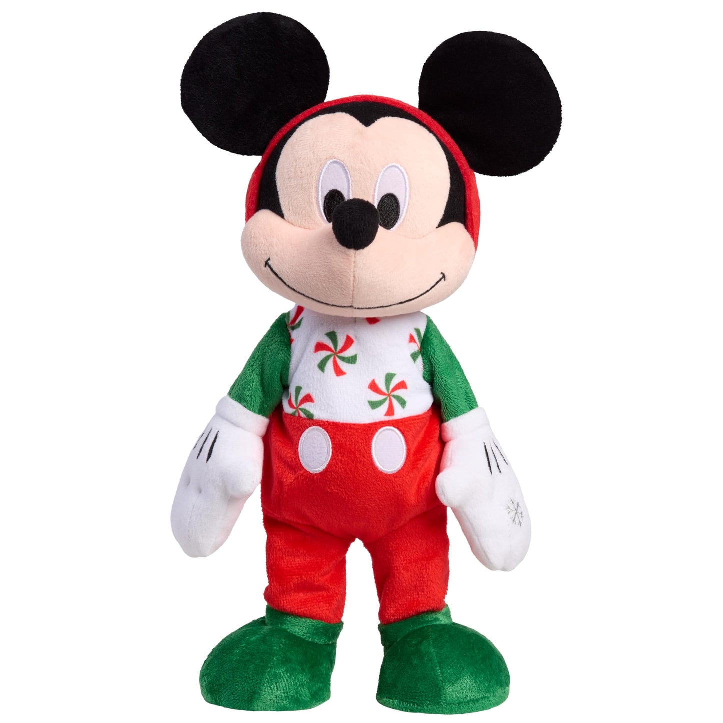 Disney Holiday Feature Plush - Mickey, Kids Toys for Ages 3 Up, Gifts and Presents