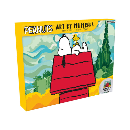 AQUARIUS - Peanuts Snoopy Chill Art by Numbers, Painting Kit, 16 x 20