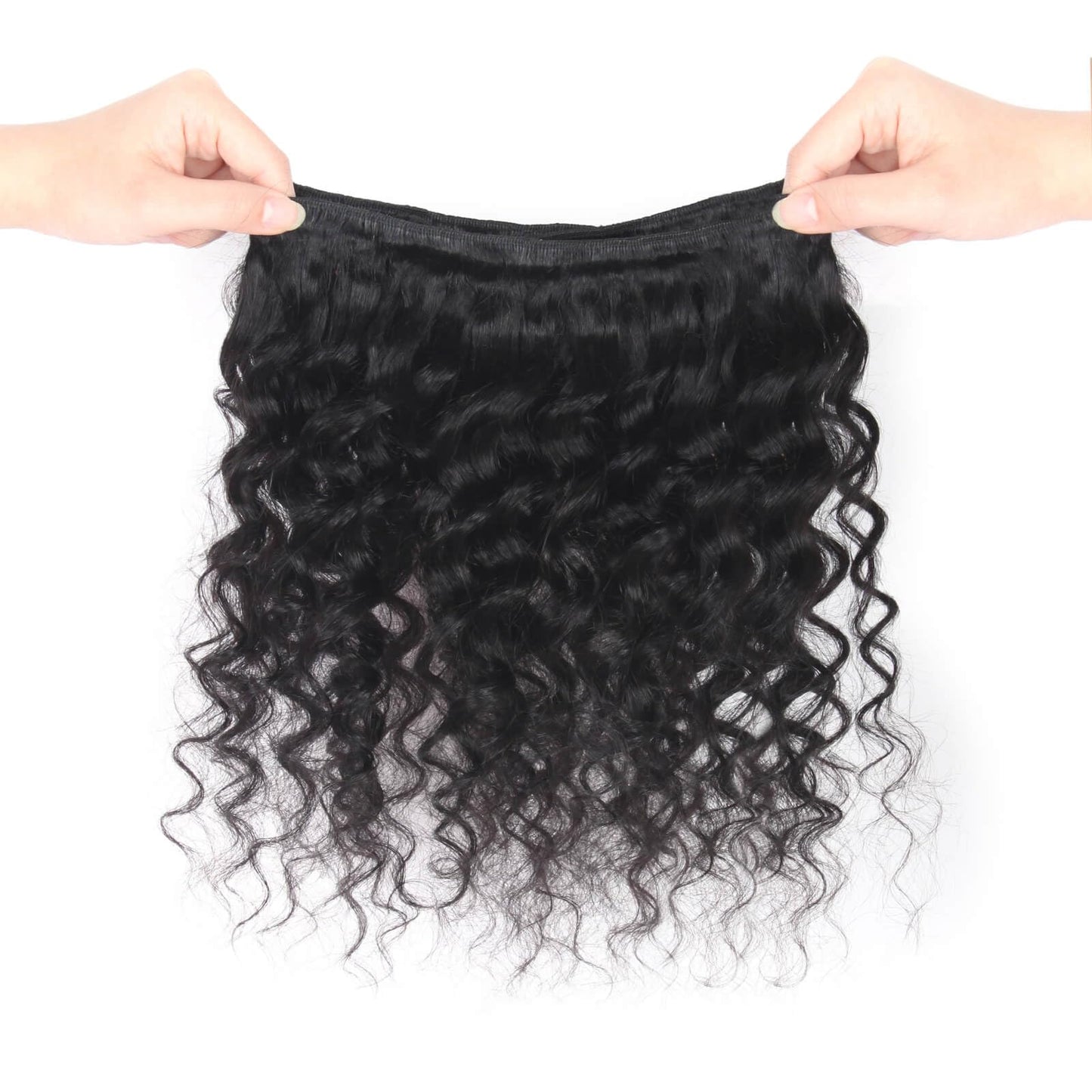 MOONBAY Loose Deep Wave Human Hair Bundles with Closure (20 22 24 + 16), 100% Unprocessed Virgin Brazilian Hair, 3 Bundles (80g/pc) with 4×4 Closure