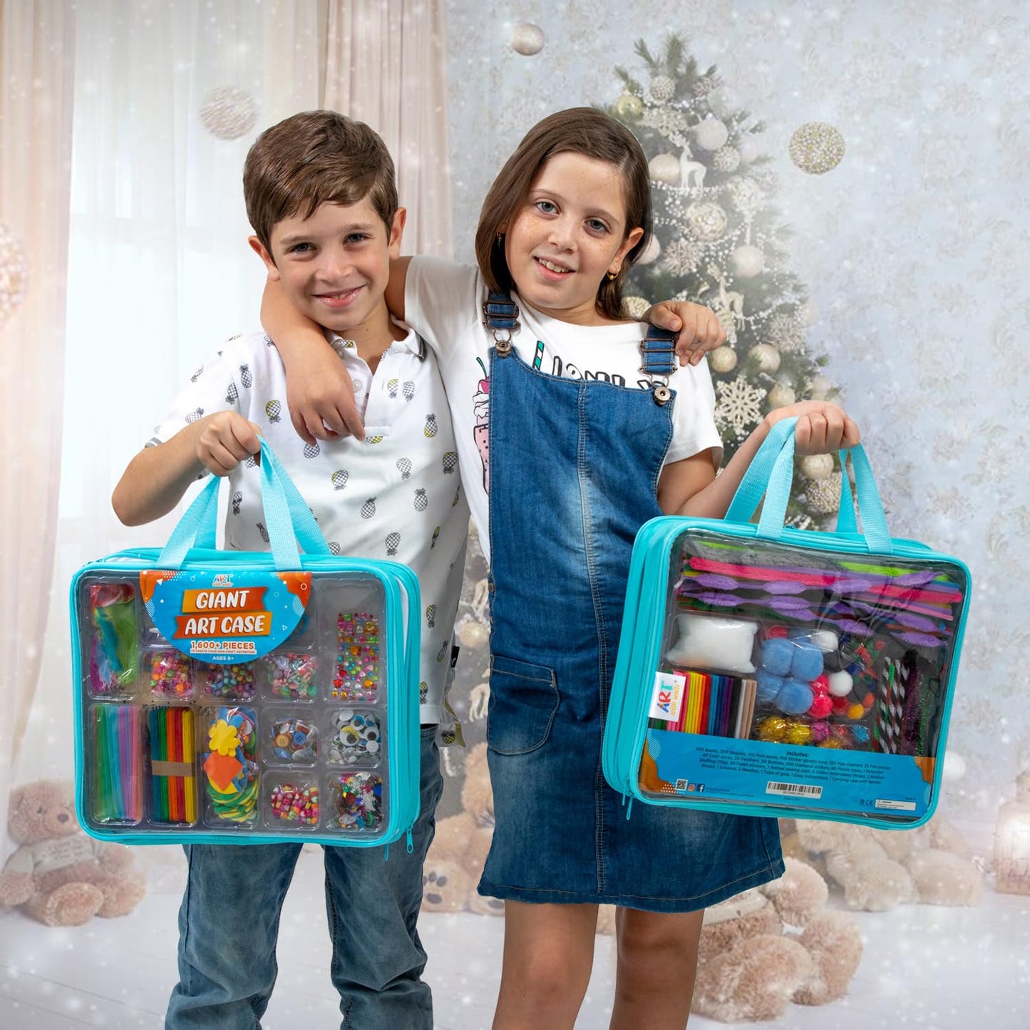 Arts and Crafts Supplies for Kid - 1600+Pcs Craft Kits for Kids - DIY School Craft Project for Kids Age 6 7 8-12 Gifts for Girls and Boys Crafts for Girls Ages 8-12 Arts Activities