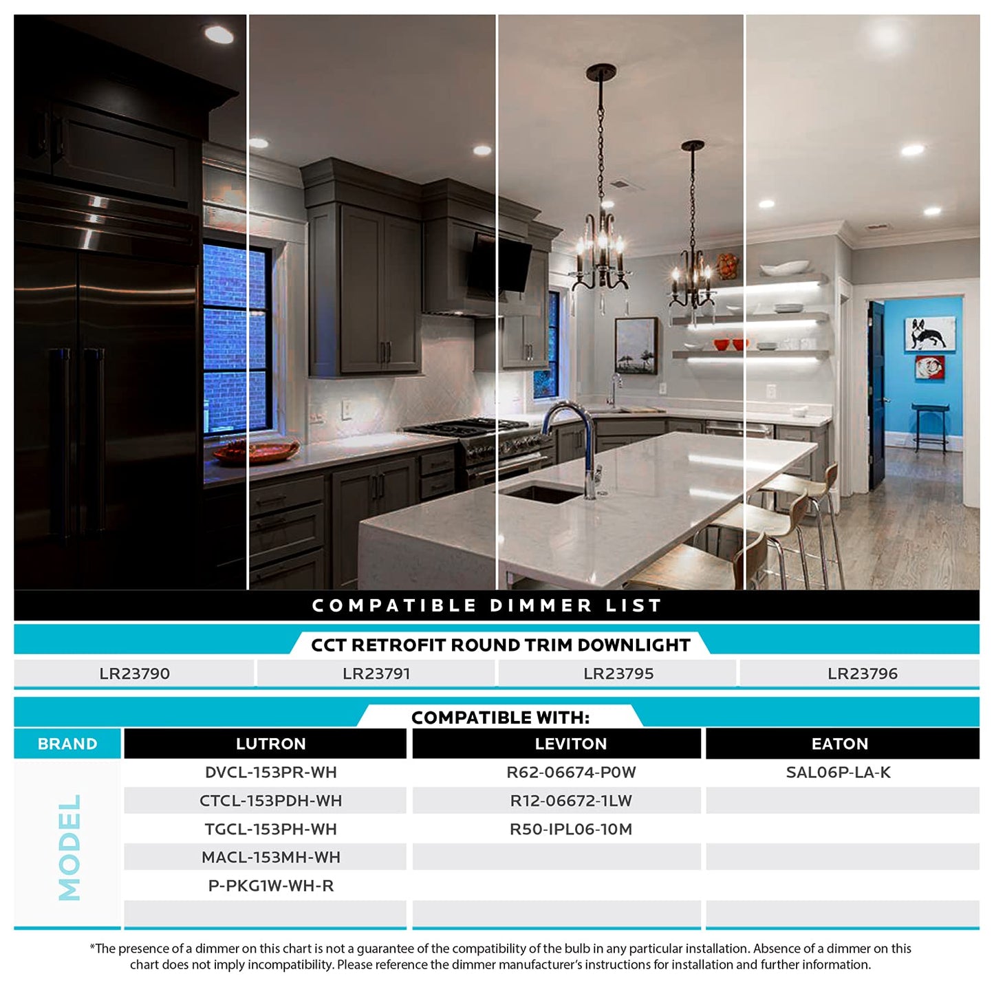 LUXRITE 4 Inch LED Recessed Can Lights, 10W=60W, CCT Color Selectable 2700K | 3000K | 3500K | 4000K | 5000K, Dimmable Retrofit Downlights, 750 Lumens, Energy Star, Wet Rated, Black Trim (4 Pack)