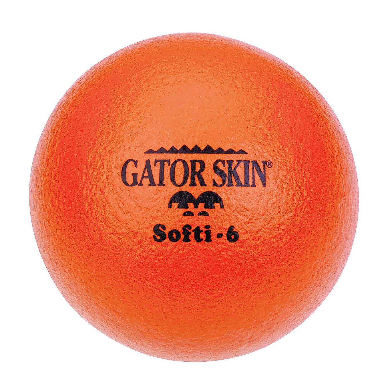 S&S Worldwide Orange Foam Vinyl Molded Softi Ball - Standard Dodgeball Size - 1 Ball