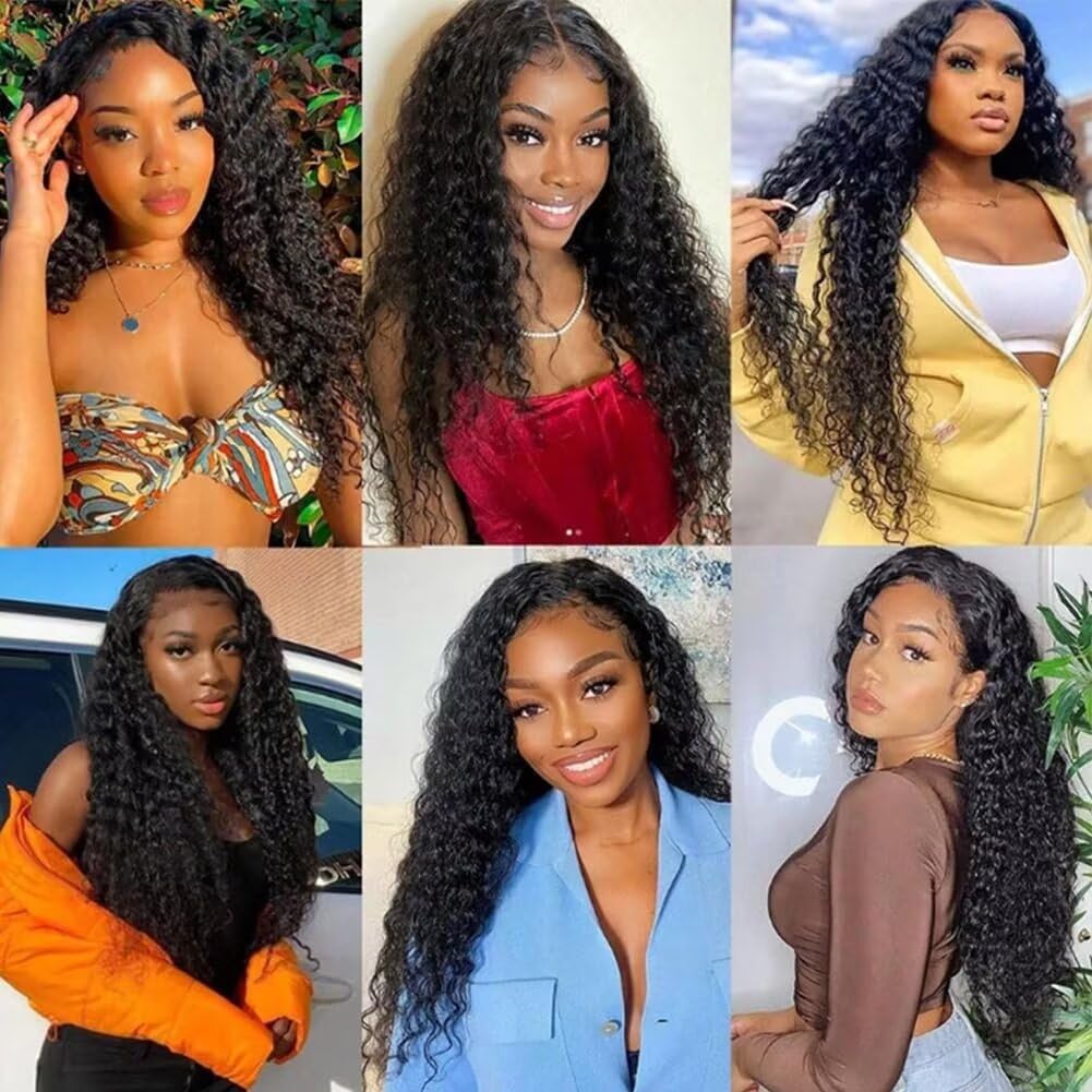 Yavida Water Wave Human Hair Bundles Wet and Wavy Human Hair Weave Bundles Brazilian Bundles Human Hair Unprocessed Remy Human Hair Water Wave Bundles 12 14 16 Inch