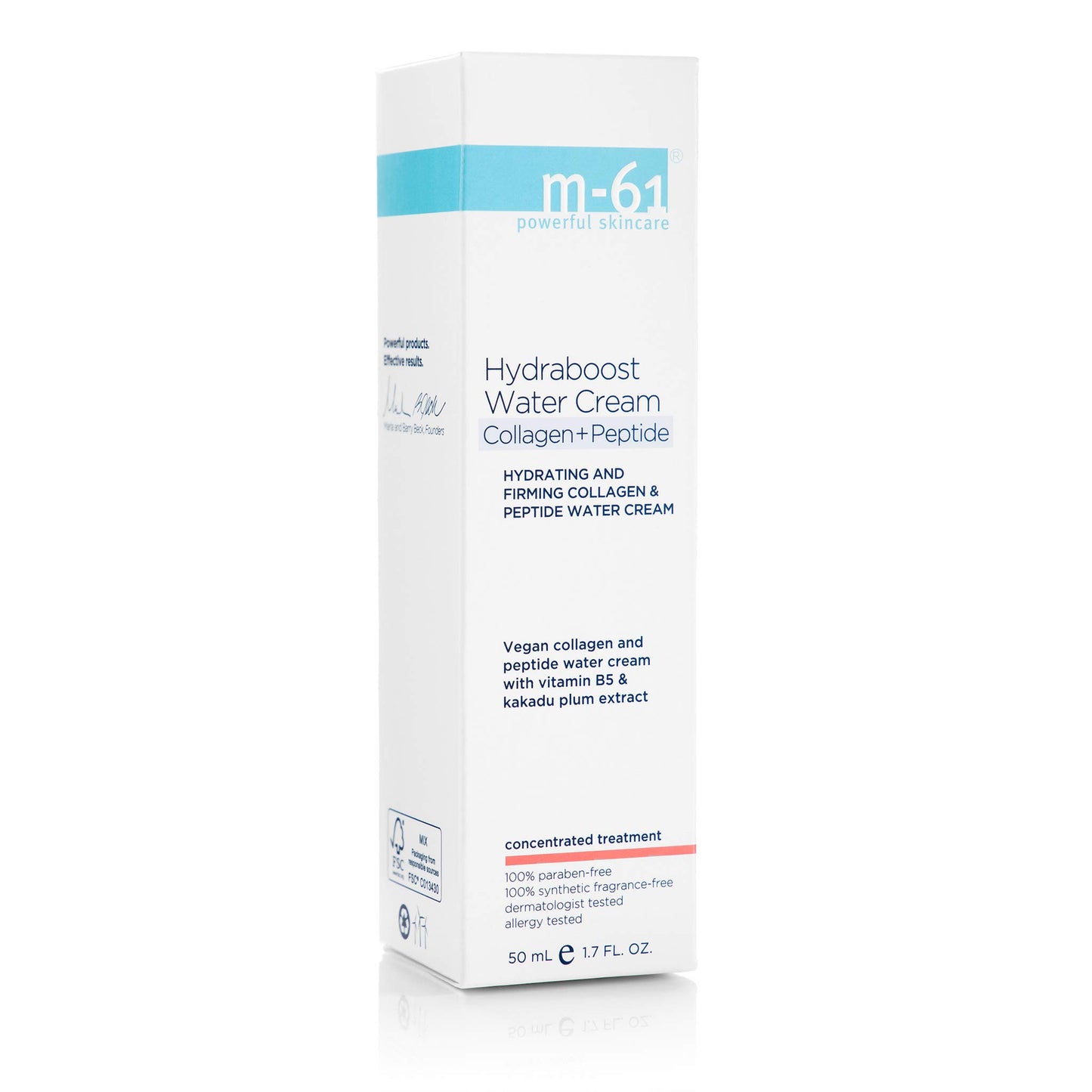m-61 Hydraboost Collagen+Peptide Water Cream - lightweight anti-wrinkle water cream nourishes and restores moisture, helping to improve the skin's elasticity & tone