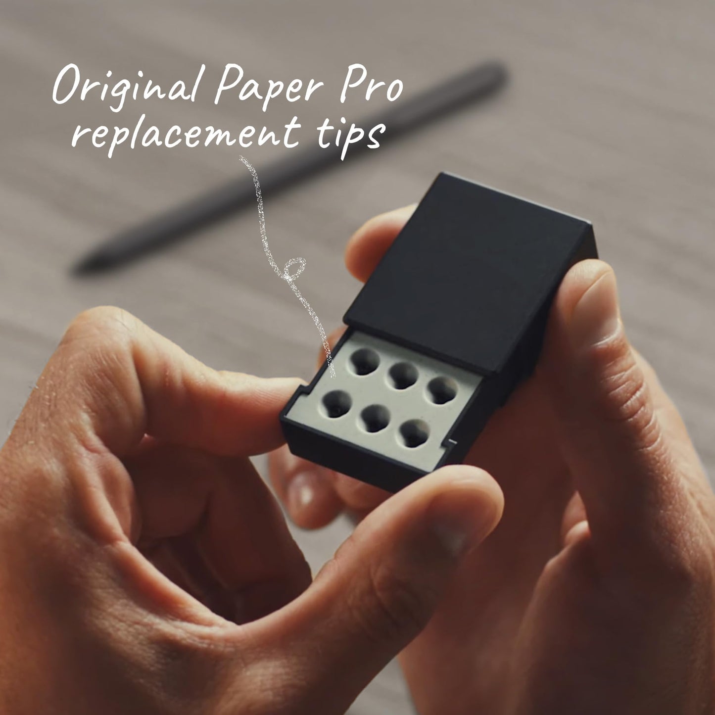 Group Vertical Original Remarkable Paper Pro Pen Replacement Tips - Set of 6 Durable Carbon-Filled Nibs for Precise Writing and Sketching