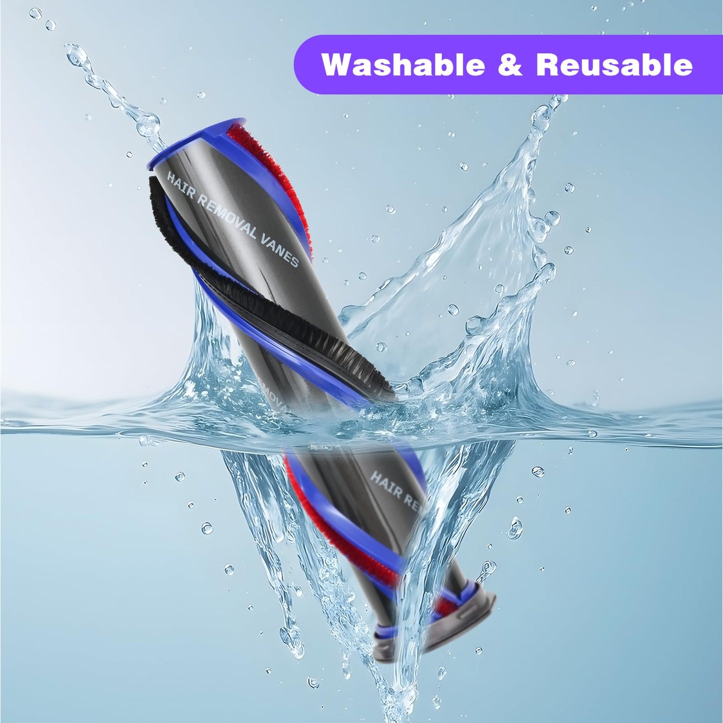 Upgrade High Torque Brush Head Replacement Vacuum Head for Dyson V7 V8 Cyclone V10 V11 V15 SV10 SV11 SV12 SV14 SV15 Cordless Vacuum Cleaner, Quick Release Motor-Head Brush for,Adjustable Suction
