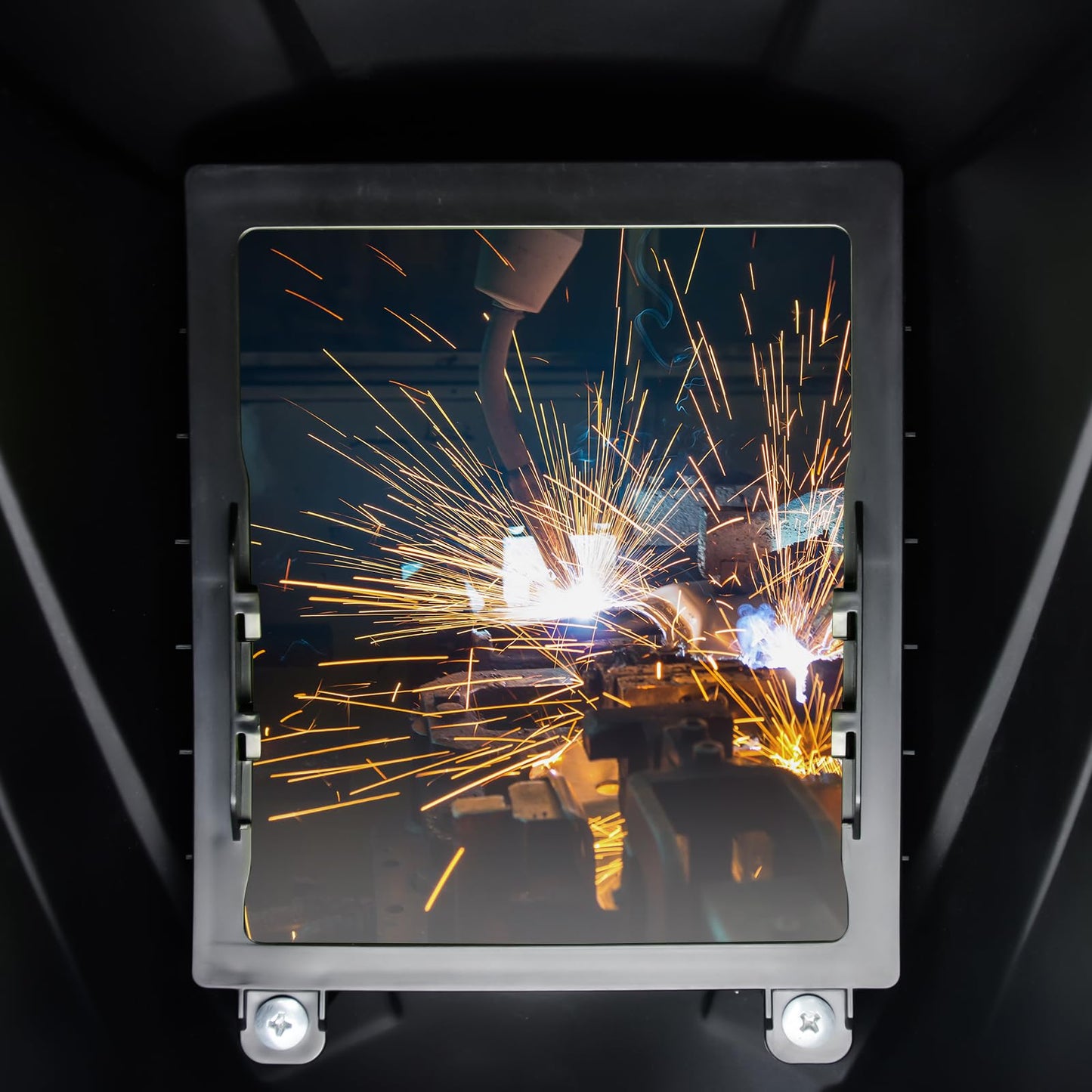 TRQWH Laser Welding Helmet OD8+ 190nm-450nm&900nm-1100nm Large Viewing Laser Safety Helmet Protective Mask Eye Protection for Laser Welding/Laser Cutting/Laser Cleaning/Laser Marking
