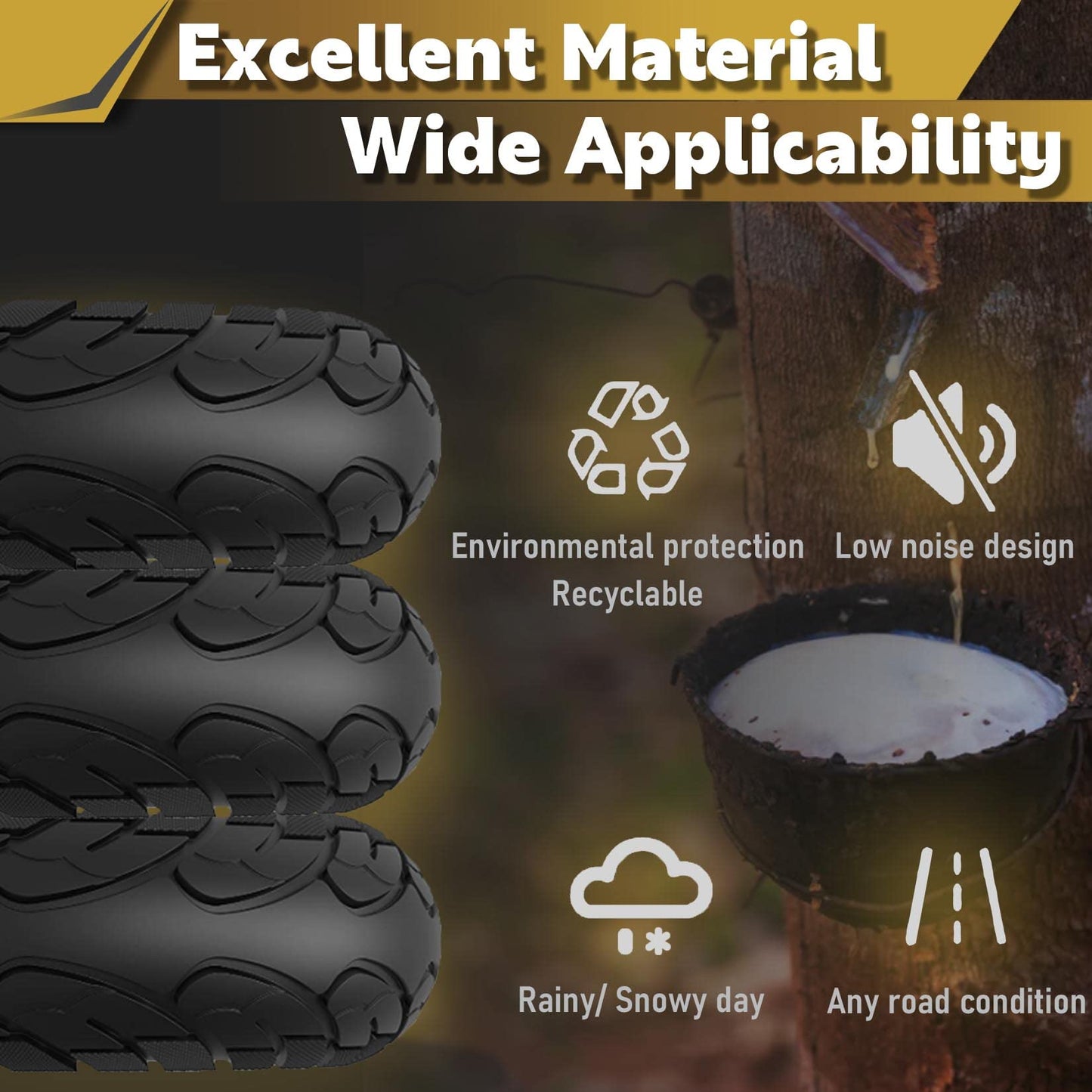 Felixstory 10x2/54-152 Solid Tire, 10x2.125 Tubeless Tires Fit for Swagtron SG-5, VOLPAM SP01/SPT7, Gotrax GXL V2, Ninebot F25/ D40X/ D18W/ D28U, Replacement for 50/75-6.1, 10x2 Original Tire, Red