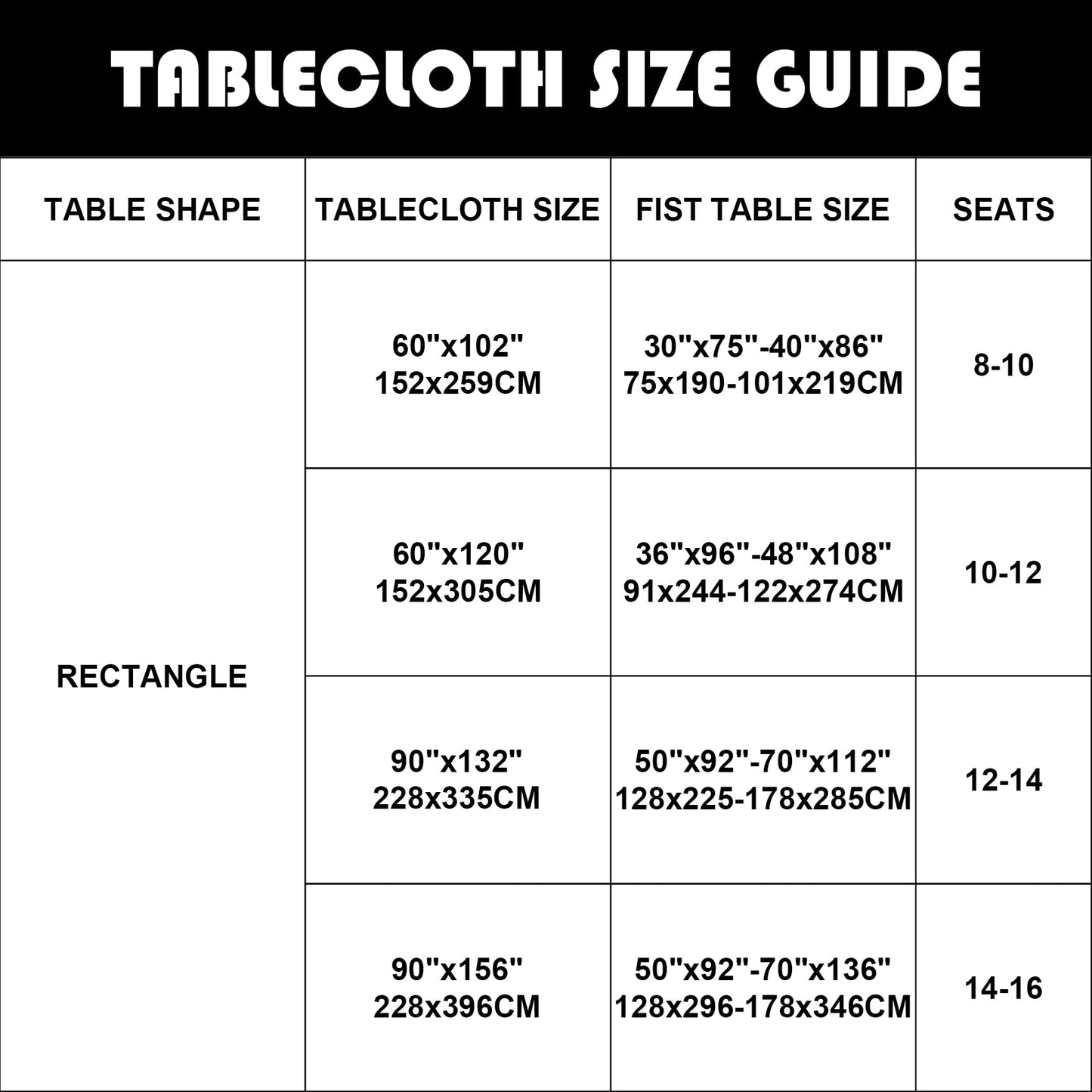 6 Pack White Tablecloth 60 x 120 Inch Table Cloth for 8 Foot Rectangle Tables, Wrinkle Resistant Washable Polyester Fabric Table Covers for Party, Wedding,Dining,and Banquet