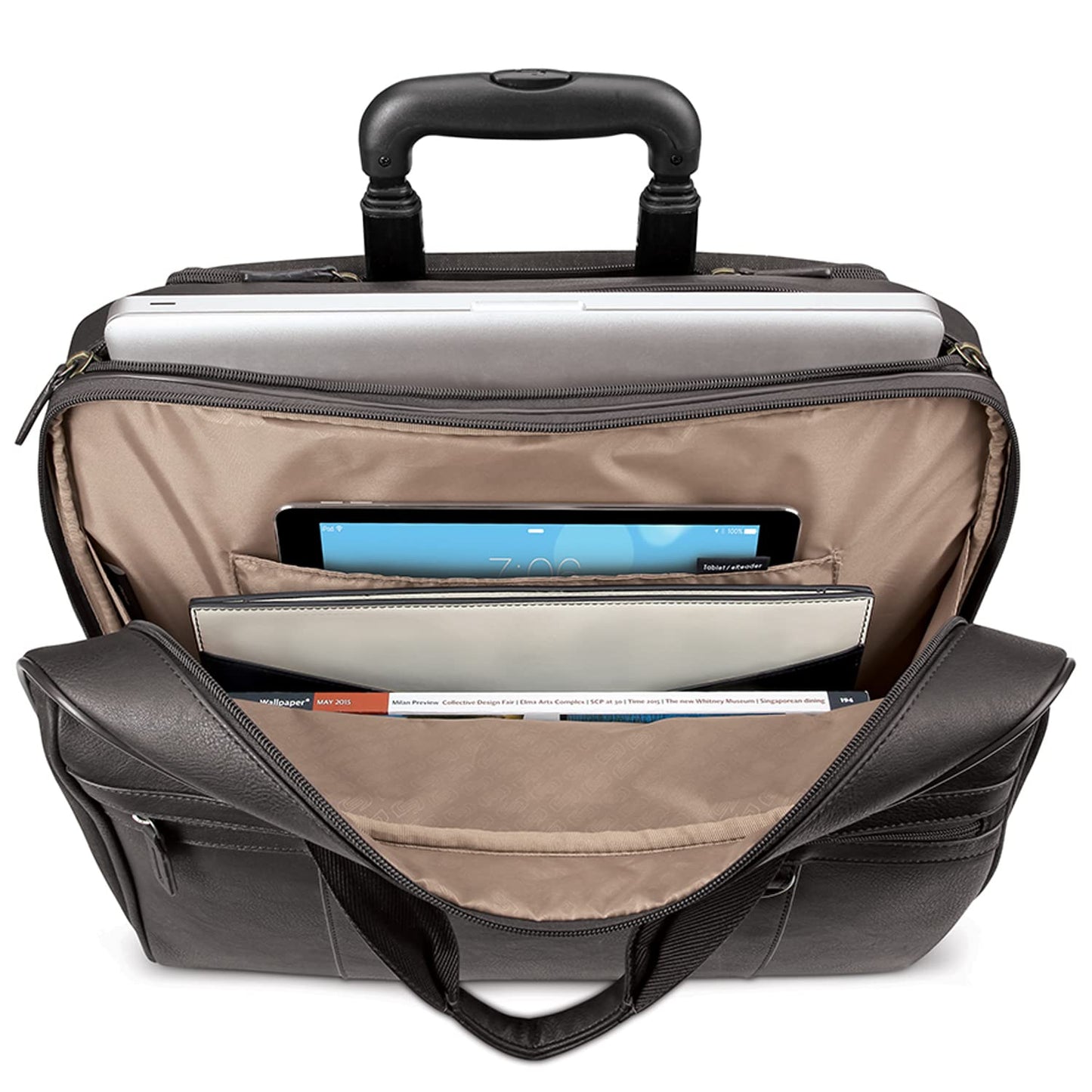 Solo MacDougal Rolling Laptop Bag, Espresso