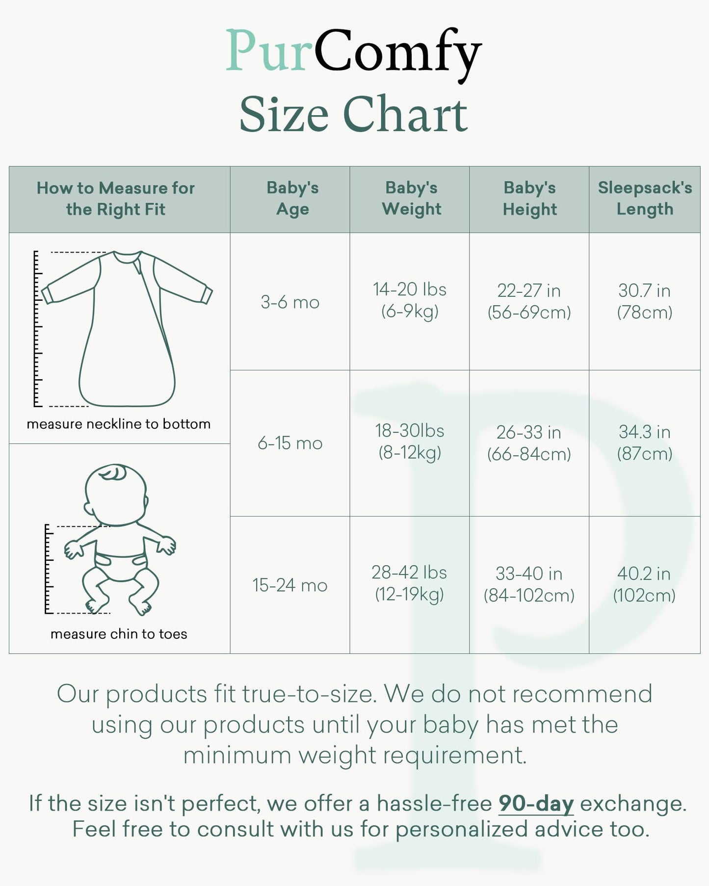 PurComfy Supersoft Long Sleeve Sleep Sack 1.0 TOG, Premium Bamboo Baby Sleeping Bag 2-Way Zipper Sleep Sack with Sleeves 6-15 Month, Sage