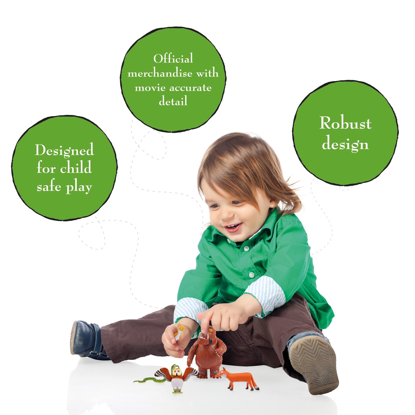 WOW! PODS Stuff The Gruffalo Story Time Family Pack Mini Play Figures | Official Toy Characters Set from The Julia Donaldson and Axel Scheffler Childrens Books and Films