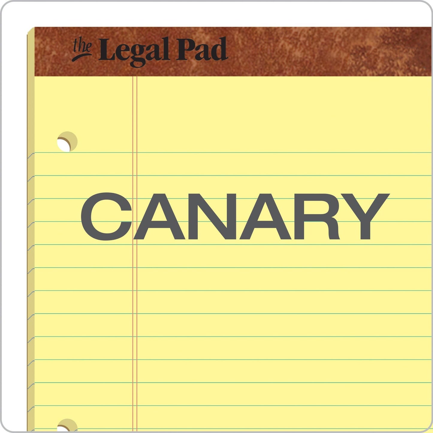 TOPS The Legal Pad Writing Pads, 8-1/2" x 11-3/4", Canary Paper, Legal Rule, 50 Sheets, 12 Pack (75351)