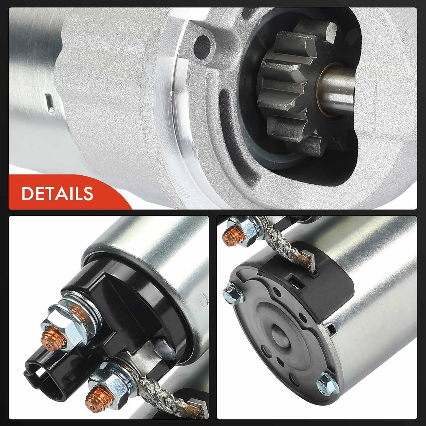 A-Premium Starter Motor Compatible with Hyundai Elantra 2011-2013, Elantra Coupe 2013-2014, Elantra GT 2013-2014 & Kia Soul 2012-2013, Forte 2014, Forte Koup 2014, Forte5, 12V 1.3KW 11-Teeth Clockwise