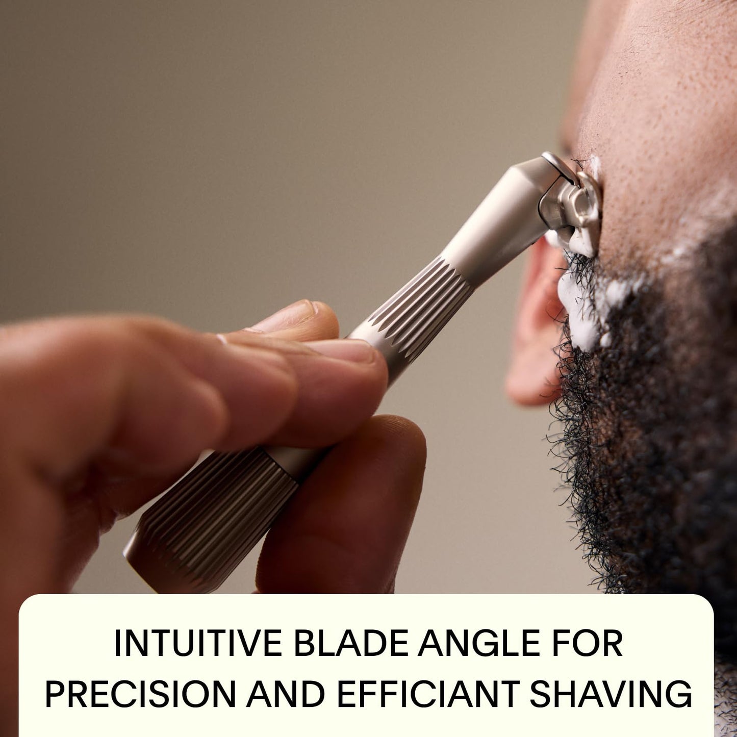 Leaf Shave | The Twig Razor Set, Chrome - Includes 1x Twig Razor, 1x Matching Stand, 1x 50-Pack of Single-Edge Blade Refills, and 1x Razor Blade Bank