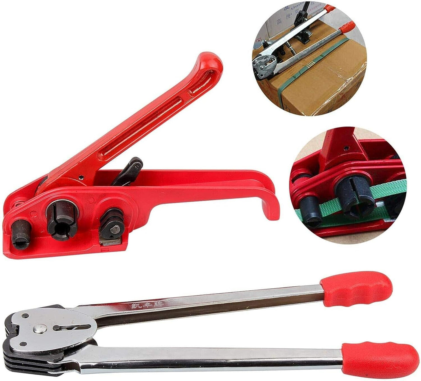 Packaging Strapping Banding Tensioning Tool - Sealer Tool Heavy Duty PP Plastic Strapping Kit