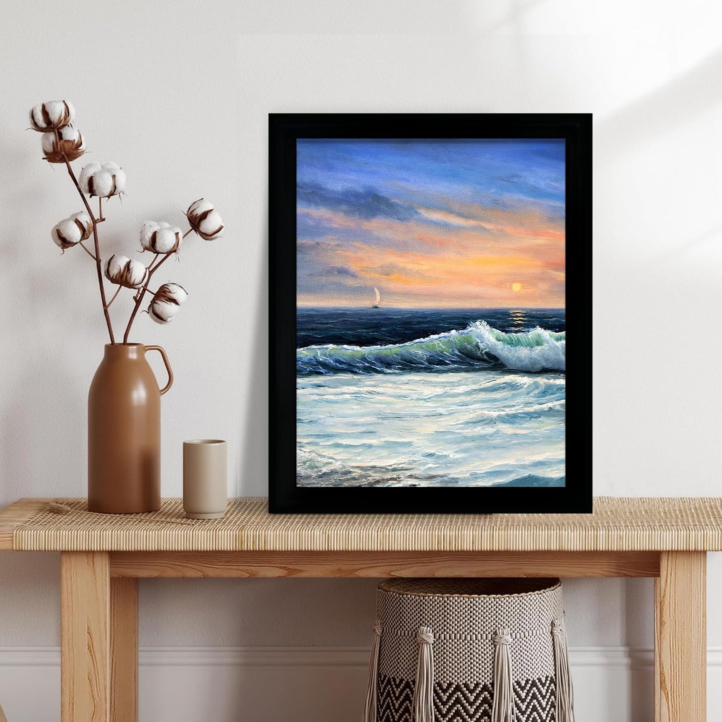 LUCKYLIFE 24x30 Picture Frame, Wall Hanging Poster Frames, Display Pictures 24 x 30 without Mat, Pack of 2, Black