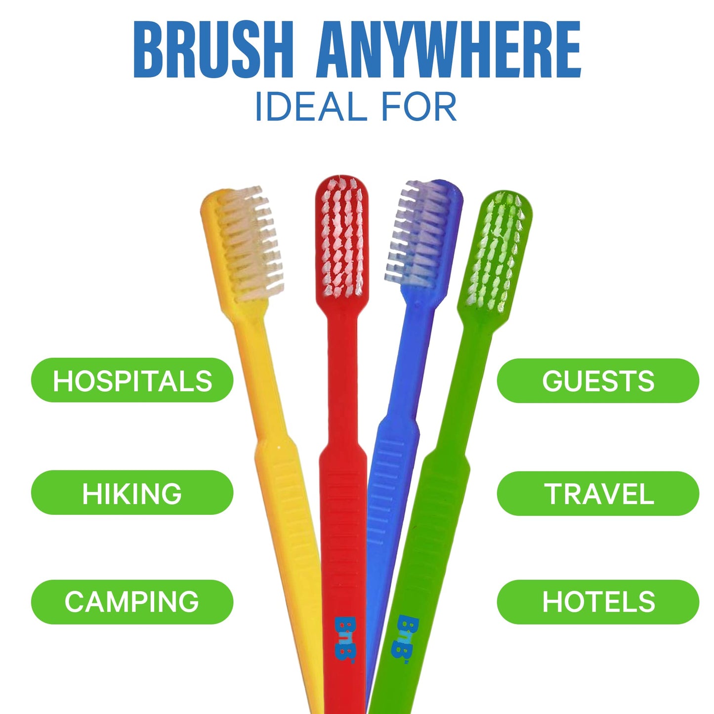 144 Prepasted Disposable Toothbrushes | Pre-Pasted Soft Bristle Tooth Brush for Dental Care & Oral Hygiene | Individually Wrapped Toothbrush Pack Airbnb Gifts | No Water Needed, Paste Made in USA.