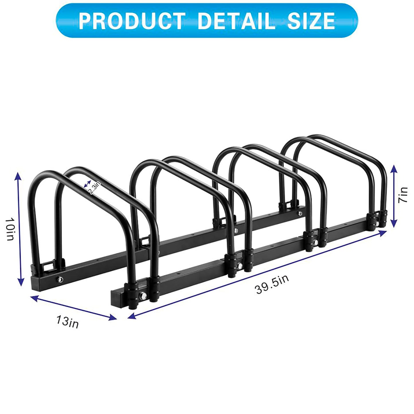 Trimate Bike Stand, 4 Bikes Rack Garage, 2.4" Width for most of Bikes